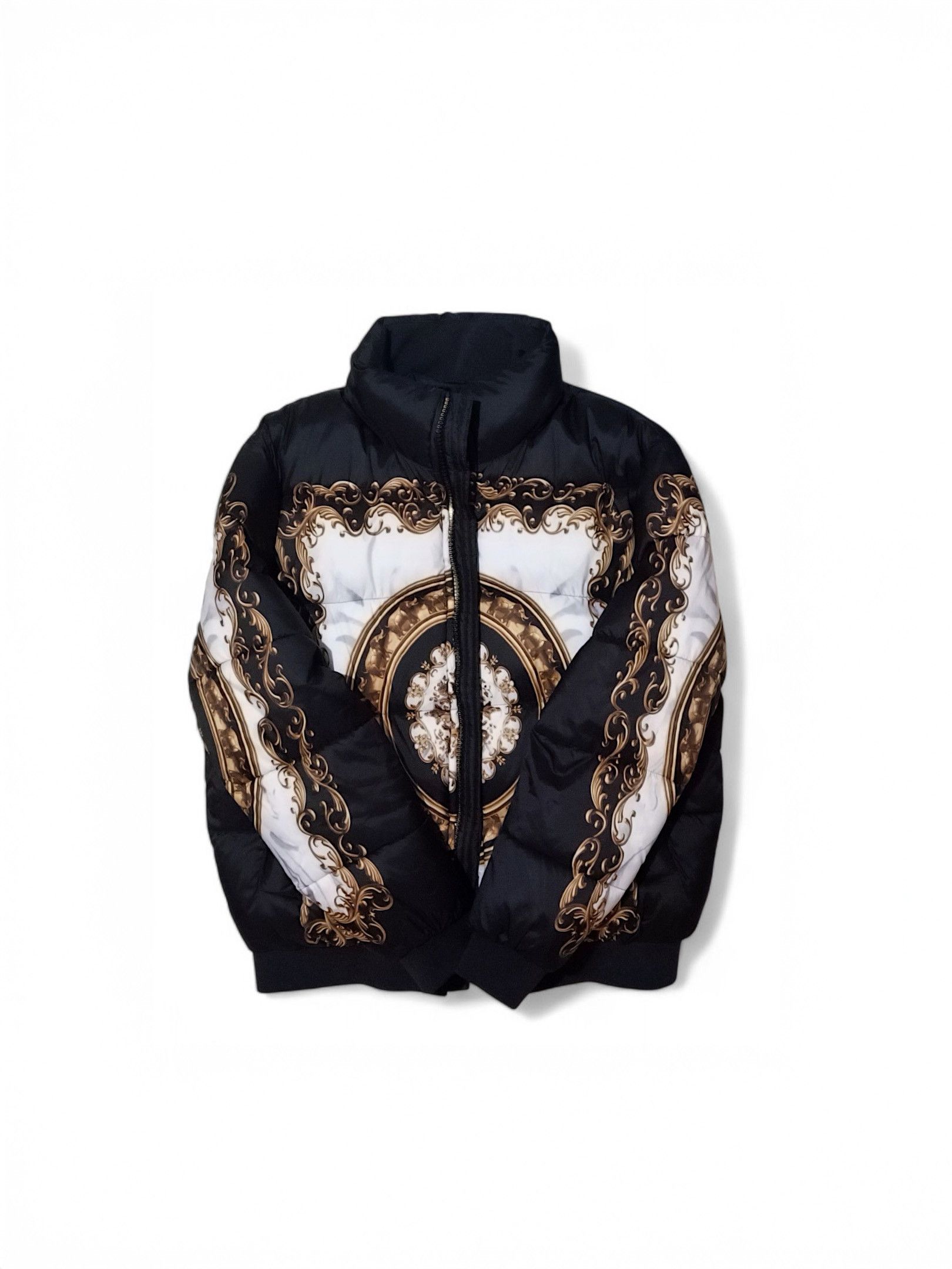 Zara ZARA Baroque-Style Printed Puffer Coat (2019) Size US L / EU 52-54 / 3 - 7 Thumbnail
