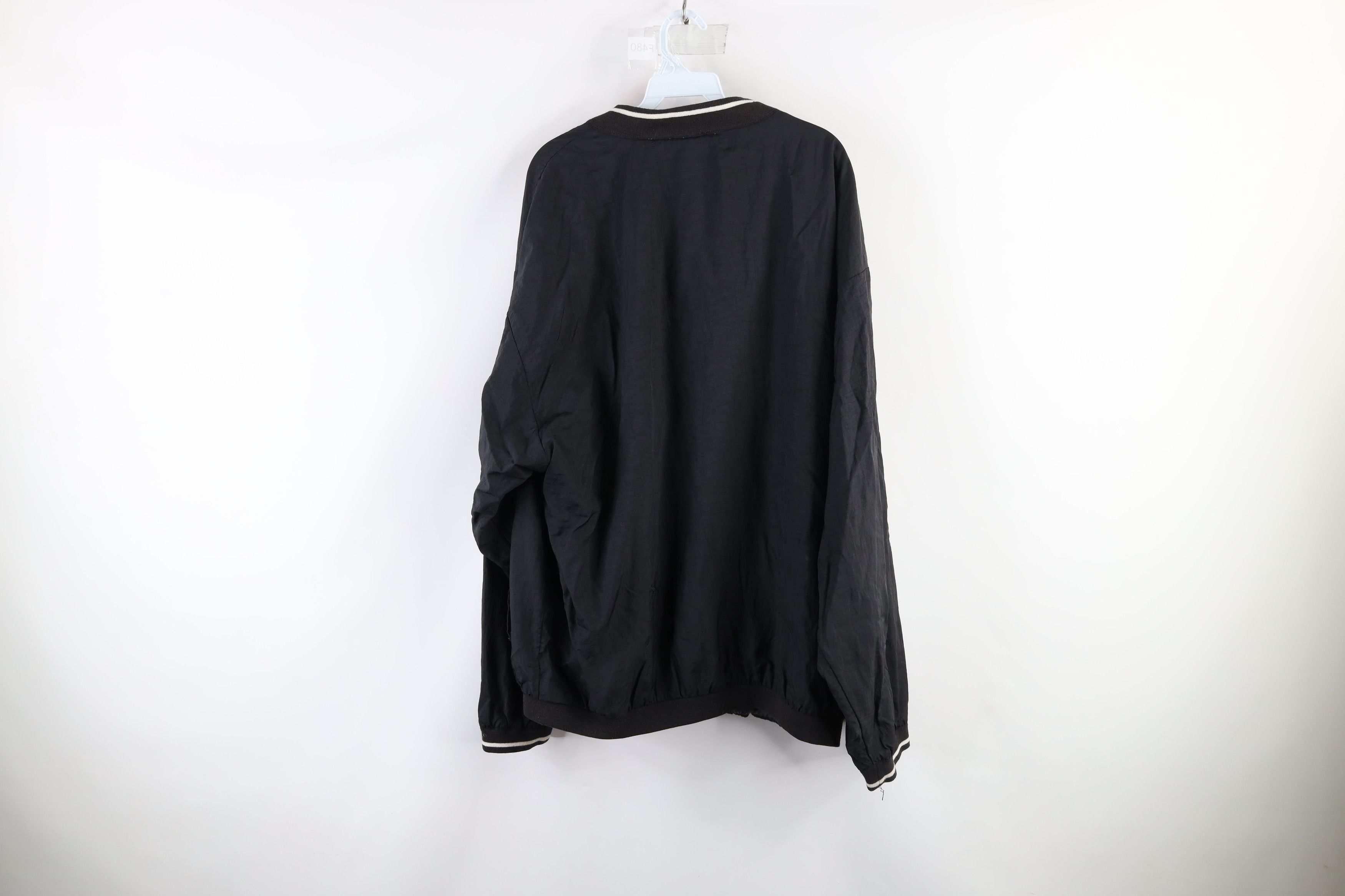 Reebok × Vintage Vintage 90s Reebok Lined Pullover Windbreaker Jacket Black Size US XL / EU 56 / 4 - 11 Thumbnail