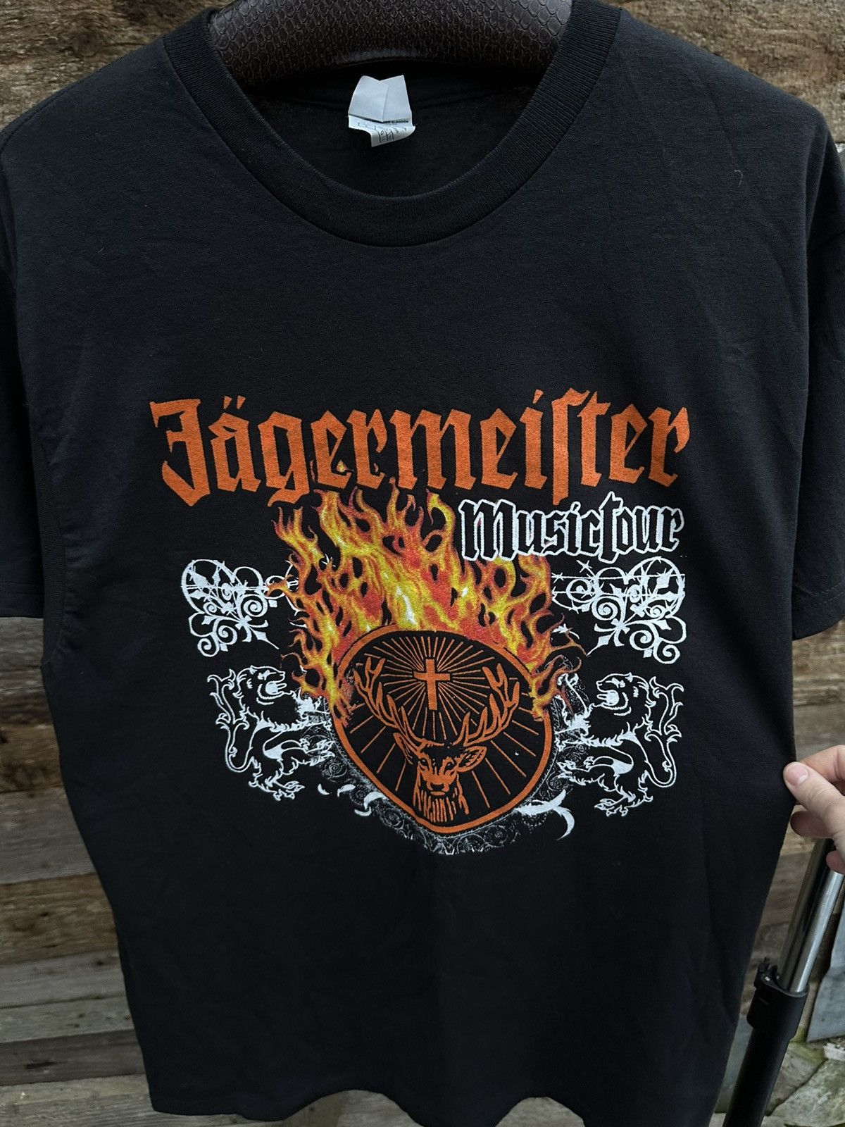 Band Tees × Vintage Vintage 00s Y2K Jaegermeister Band Tee Tour Size US L / EU 52-54 / 3 - 3 Thumbnail