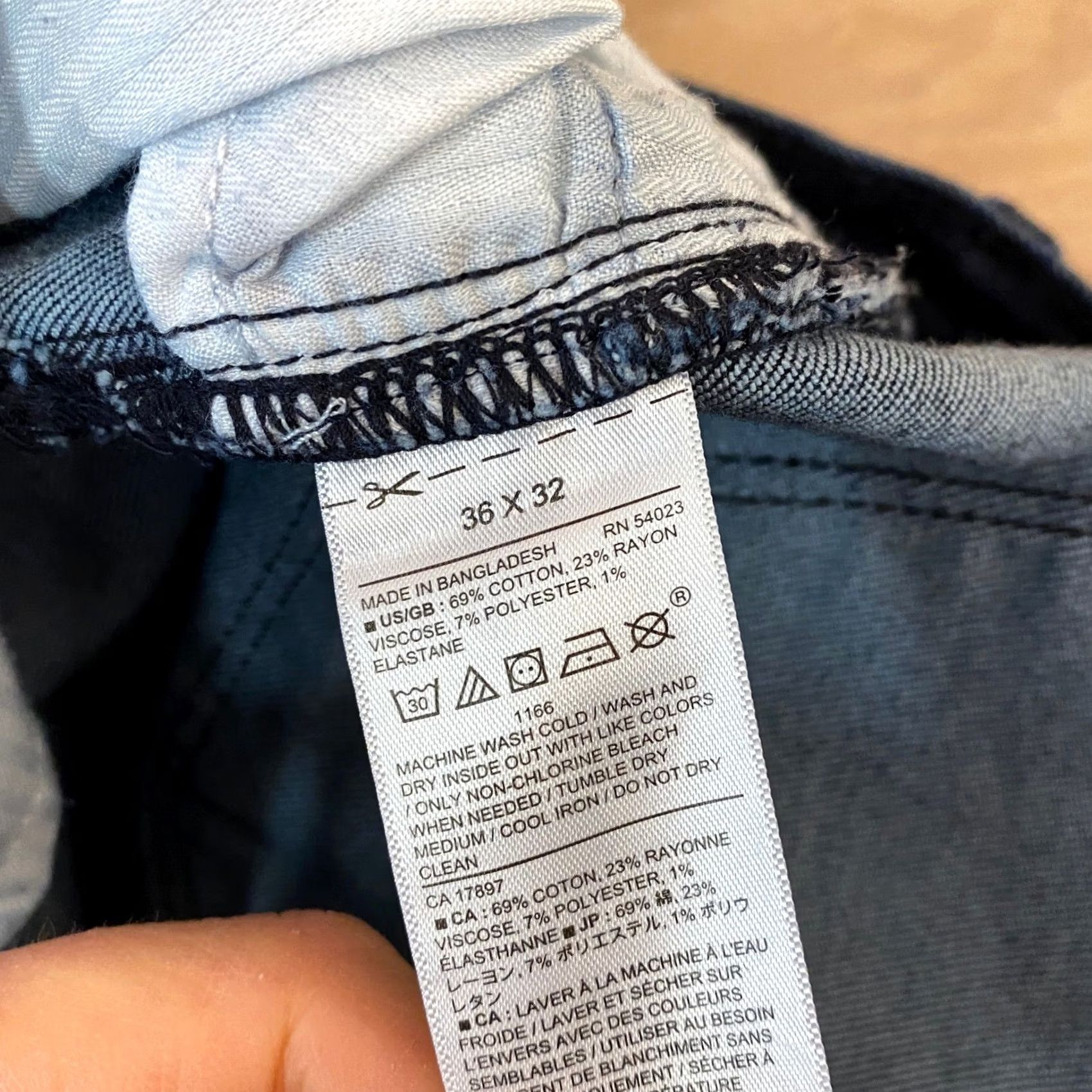 Banana Republic Banana Republic Travel Jean Mens 36x32 Slim Fit Denim Jeans Dark Indigo Wash 5-Pocket Stretch Modern Casual Size US 36 / EU 52 - 3 Thumbnail