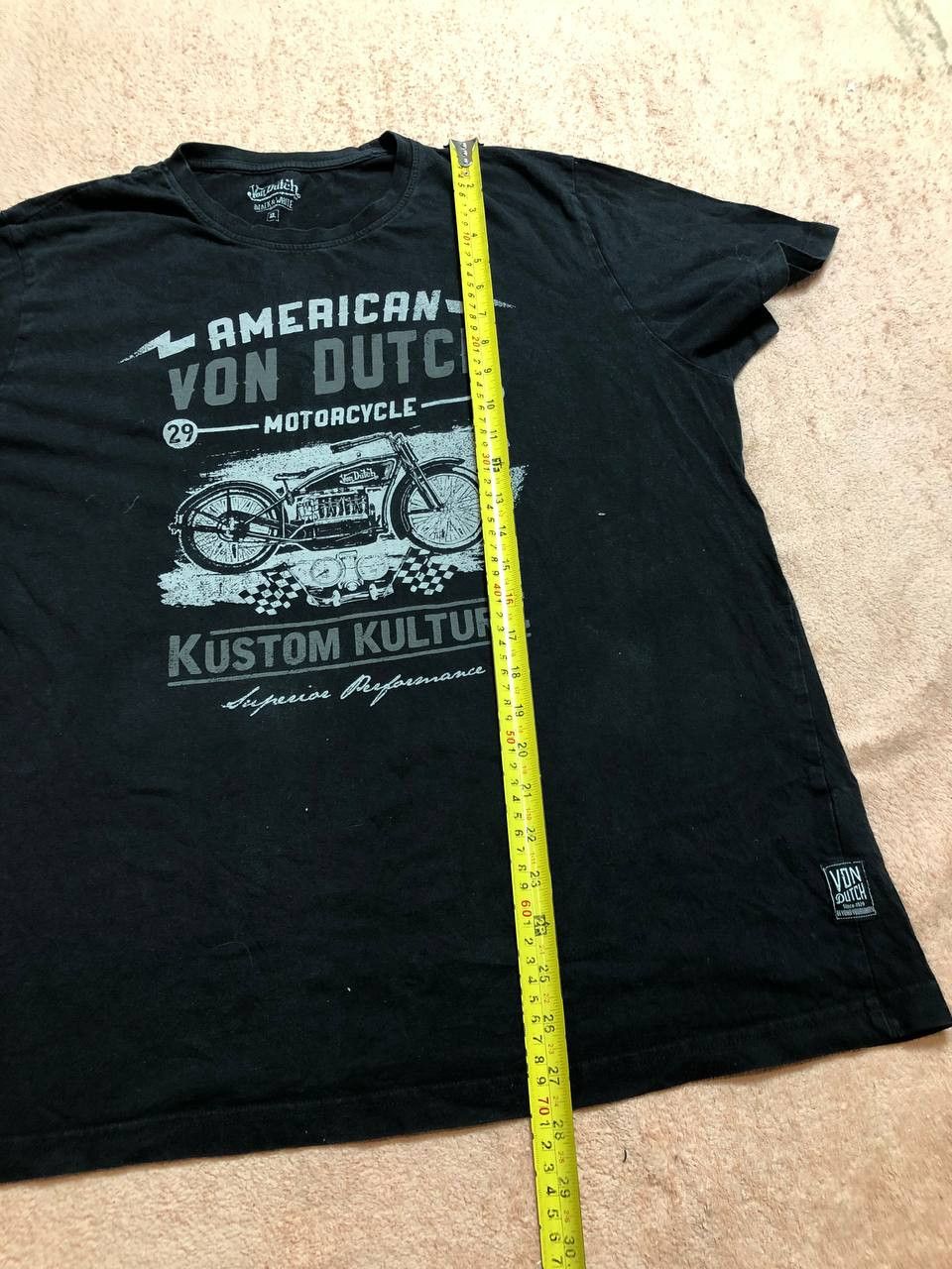 Von Dutch Vintage Von Dutch Big Motorcycle Print T-Shirt Size XL Size US XL / EU 56 / 4 - 12 Thumbnail