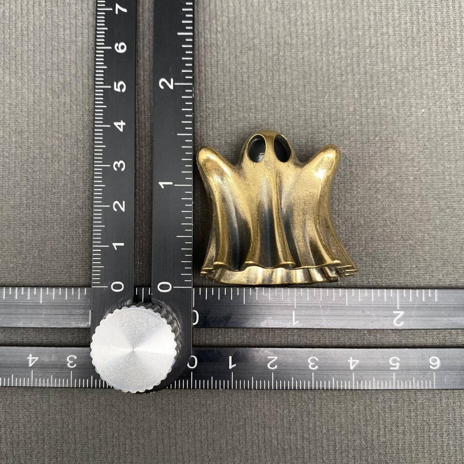 Unknown London Brass Ghost Miniature Figurine Sculpture Size ONE SIZE - 3 Thumbnail