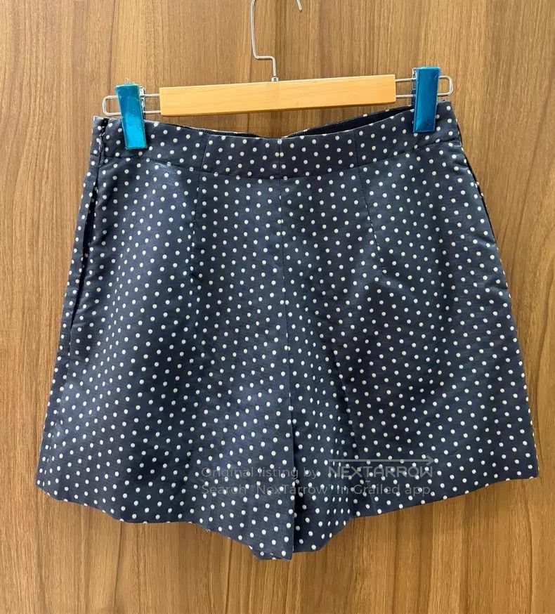 Dior Dior Blue polk dot mulberry silk shorts Size 25" / US 0 / IT 36 - 1 Thumbnail