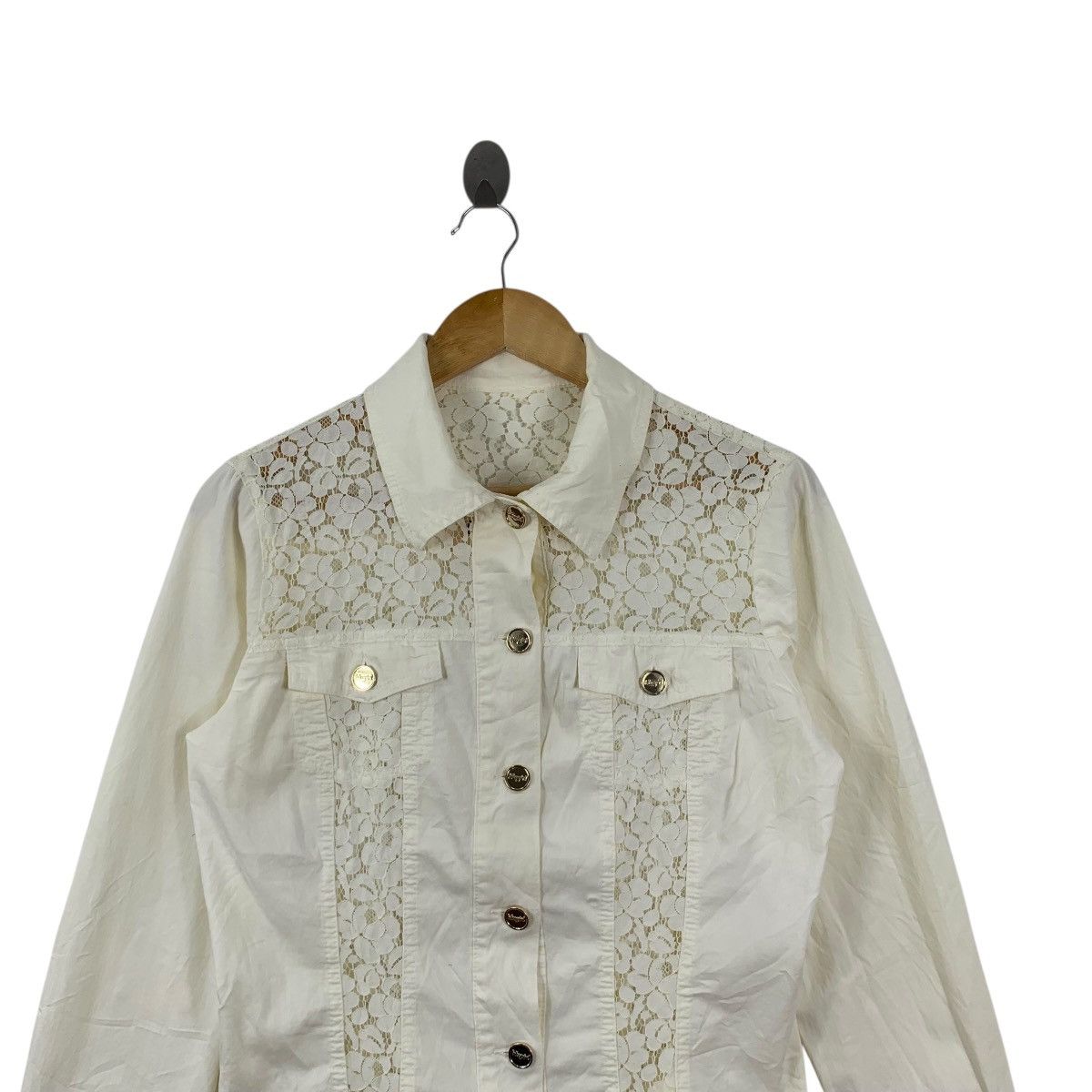 Other BLUGIRL ITALY JEANS Collection Floral Denim Jacket Gold Size S / US 4 / IT 40 - 2 Thumbnail