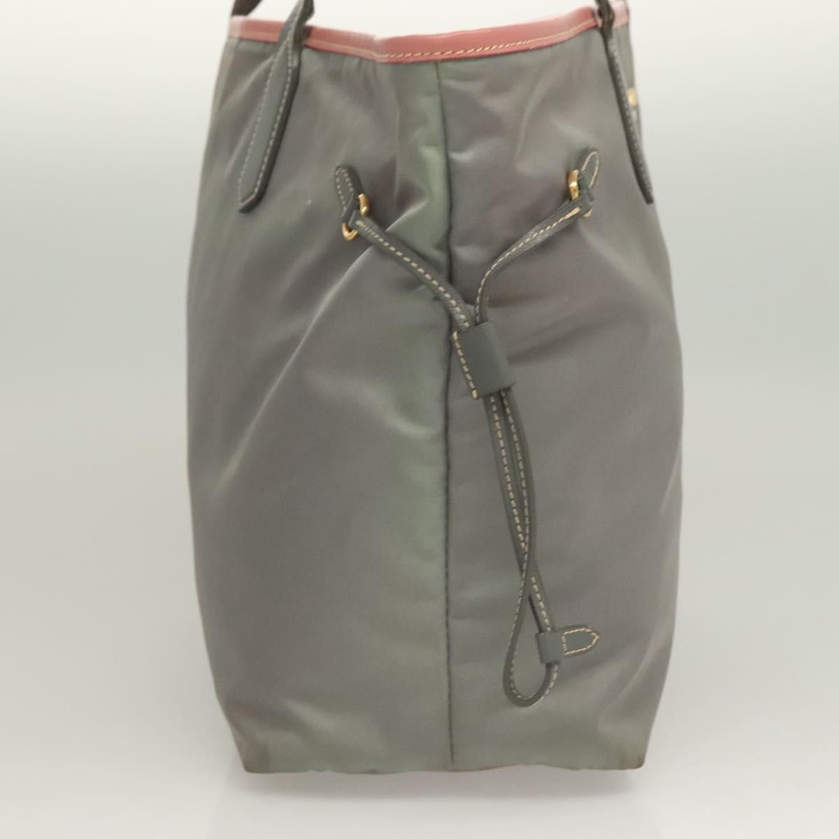 Prada PRADA Tote Bag Nylon Gray Gold Size ONE SIZE - 5 Thumbnail