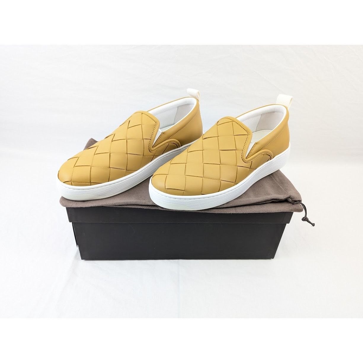 Bottega Veneta o1rshd1 Sneakers Pelle Intrecciato Bolt Calf in Buttersc Size US 11 / EU 44 - 19 Thumbnail