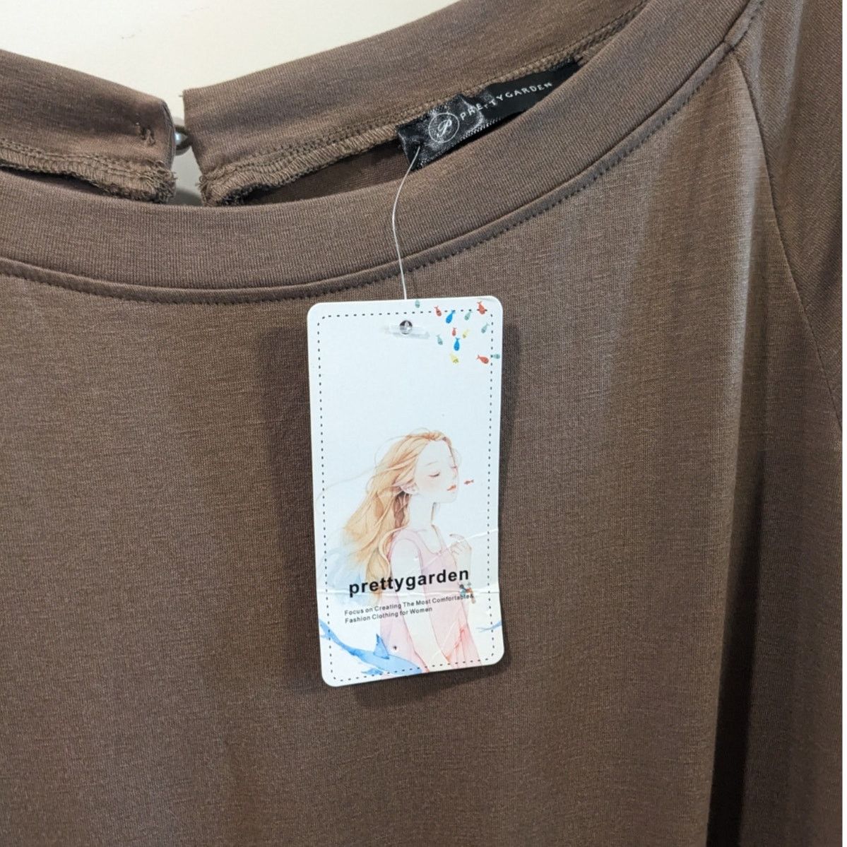 Other NWT PRETTYGARDEN Long Sleeve Jumpsuit One Off Shoulder Large Size 34" / US 12 / IT 48 - 5 Thumbnail
