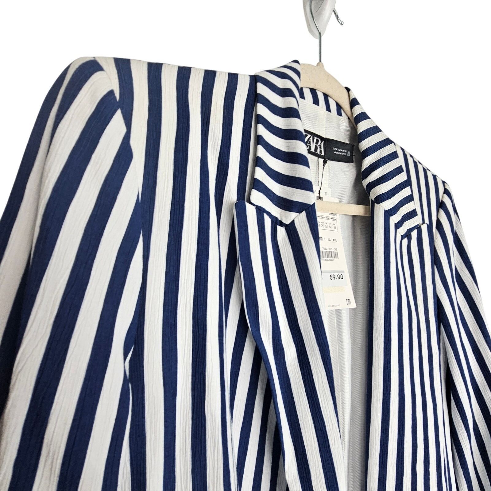 Zara Zara Womens Striped Blazer Size M Classic Nautical Parisian Size M / US 6-8 / IT 42-44 - 5 Thumbnail