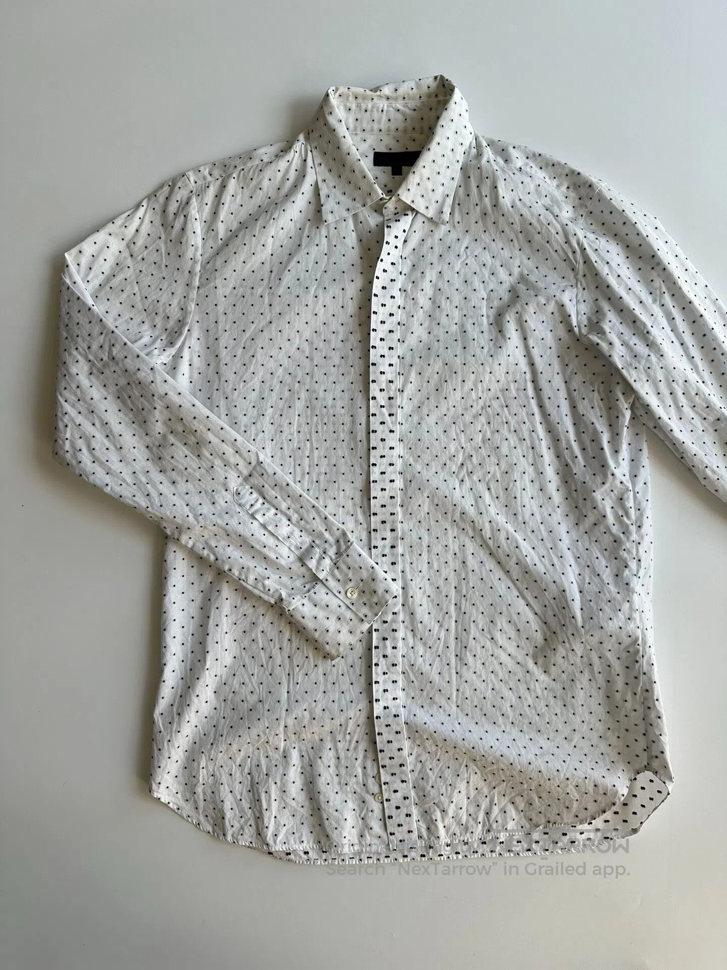Ann Demeulemeester ANN DEMEULEMEESTER Embroidered polka-dot shirt| Size US L / EU 52-54 / 3 - 2 Thumbnail
