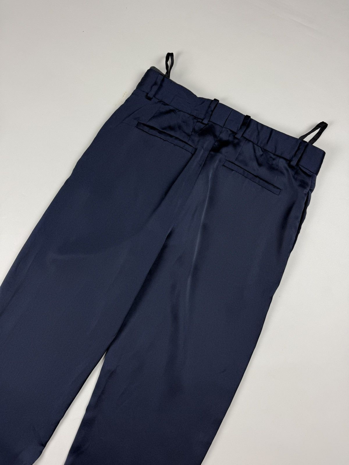 Off-White Off White Men’s Satin Dress Pants “Staff” Logo Trousers Size US 32 / EU 48 - 24 Thumbnail