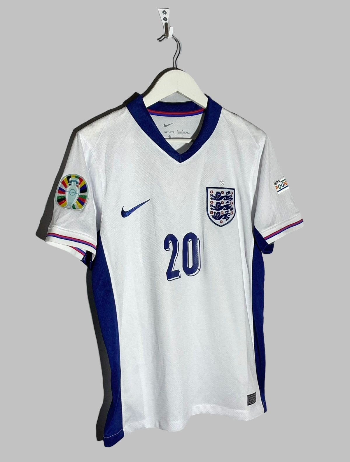Nike #20 Foden England Nike 2024 Home Football Soccer Jersey Size US S / EU 44-46 / 1 - 2 Thumbnail