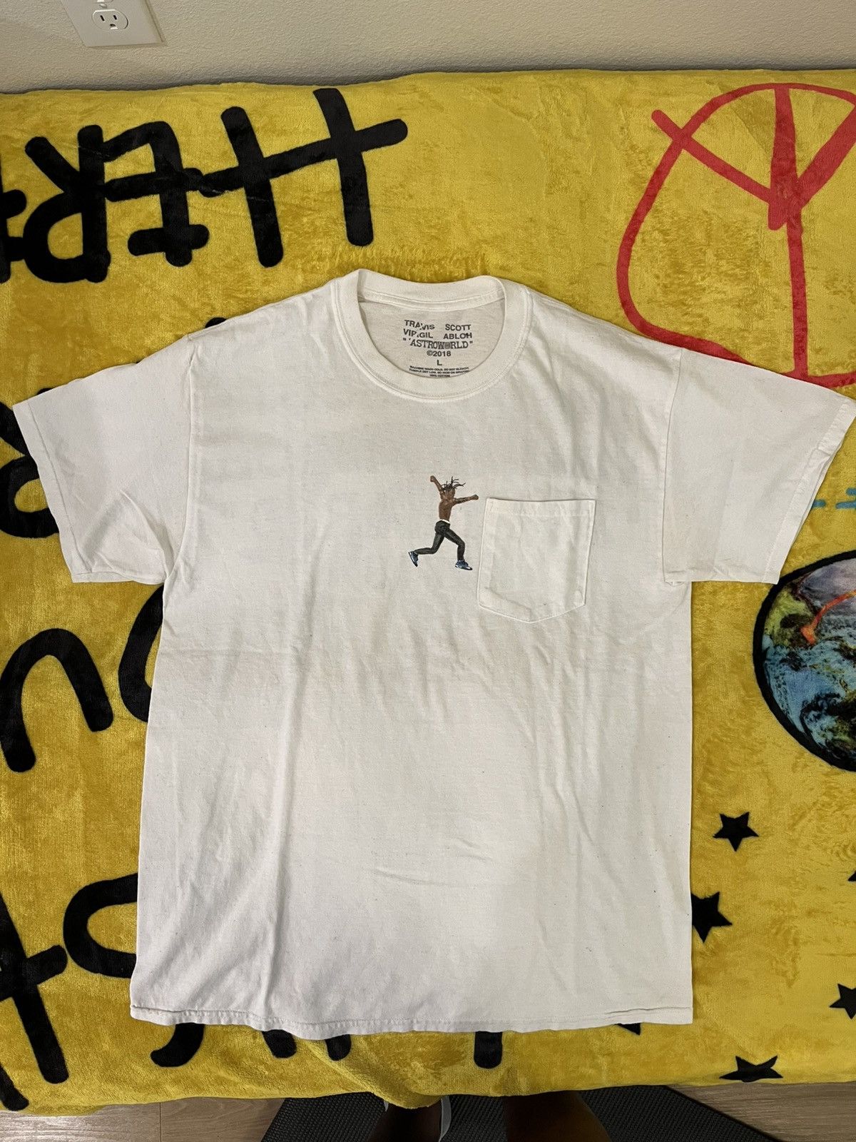 Travis Scott Virgil Abloh By A Thread Tee Grailed