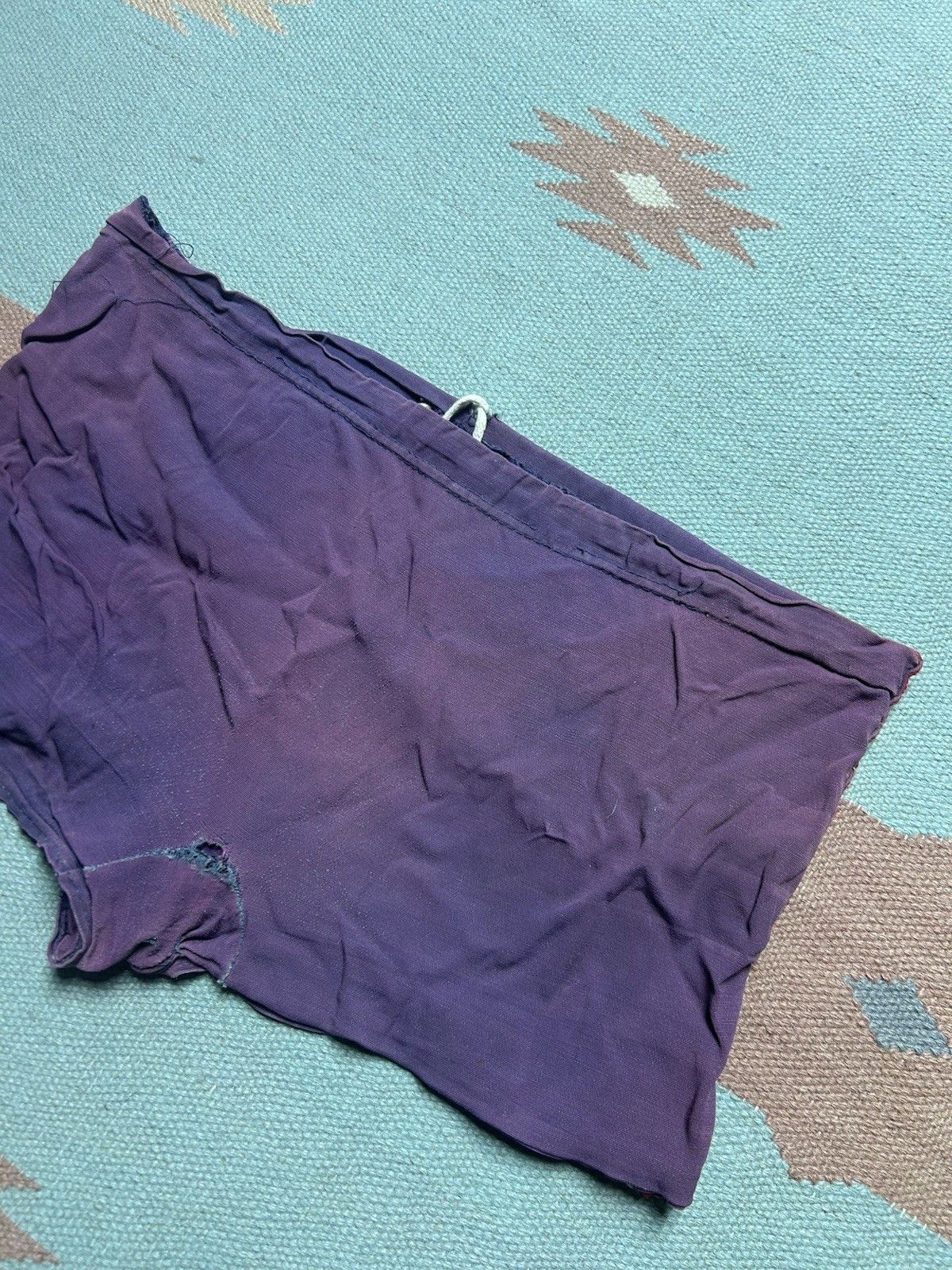 Vintage Vtg 40s 50s swim shorts trunks rayon beach faded purple 35 Size US 34 / EU 50 - 9 Thumbnail