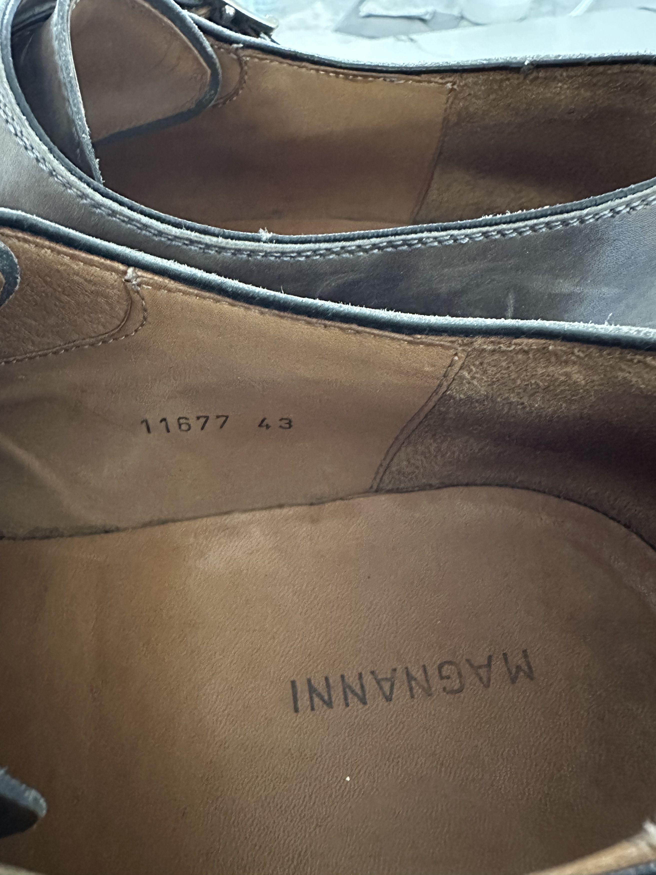 Magnanni Gray Cap-Toe Double Monk Strap Ombre Loafers Size US 9.5 / EU 42-43 - 8 Thumbnail