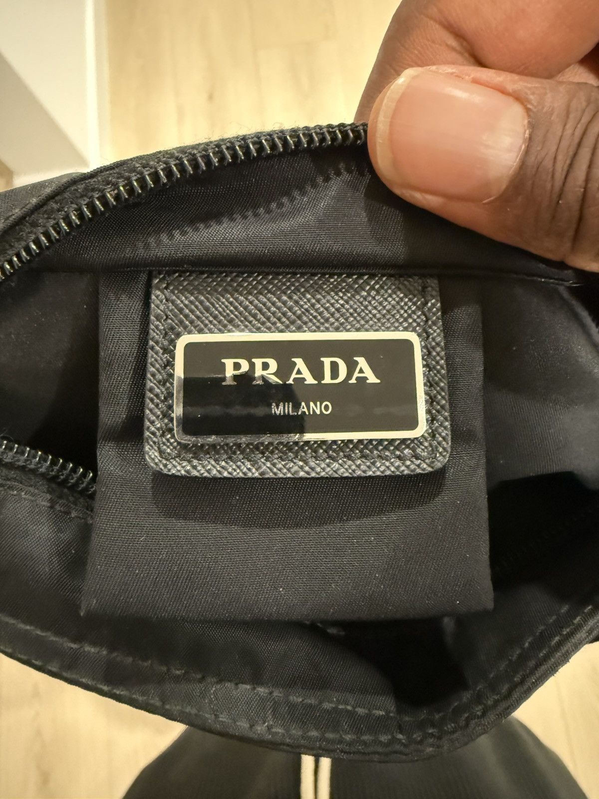 Prada Prada Black Nylon Logo Flat Messenger Size ONE SIZE - 9 Thumbnail