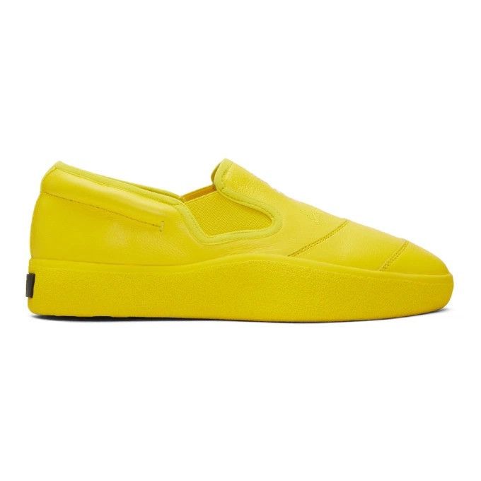 Y-3 Adidas Y-3 Tangutsu Yellow Logo Canvas Slip On Sneakers Size US 9.5 / EU 42-43 - 1 Thumbnail