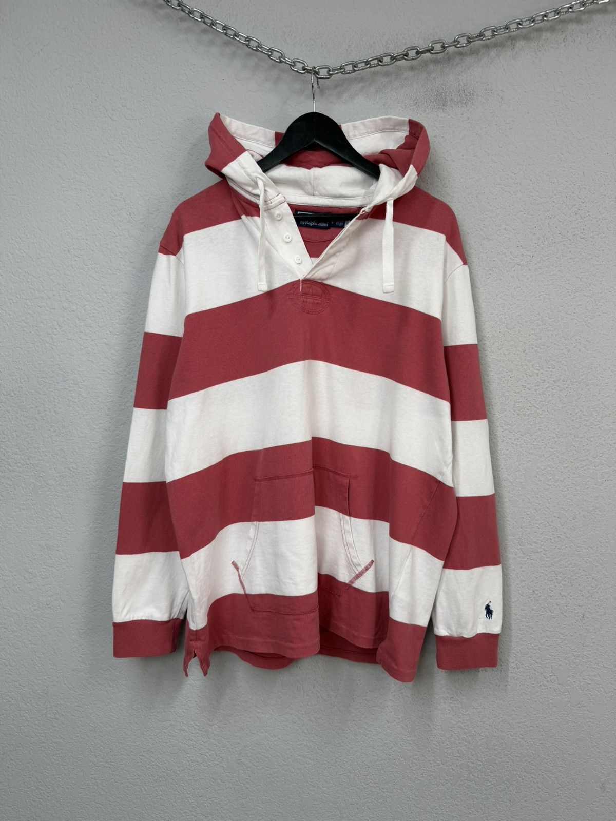 Polo Ralph Lauren Vintage Polo Ralph Lauren Rugby Striped Y2K Long Sleeve Size US L / EU 52-54 / 3 - 6 Thumbnail