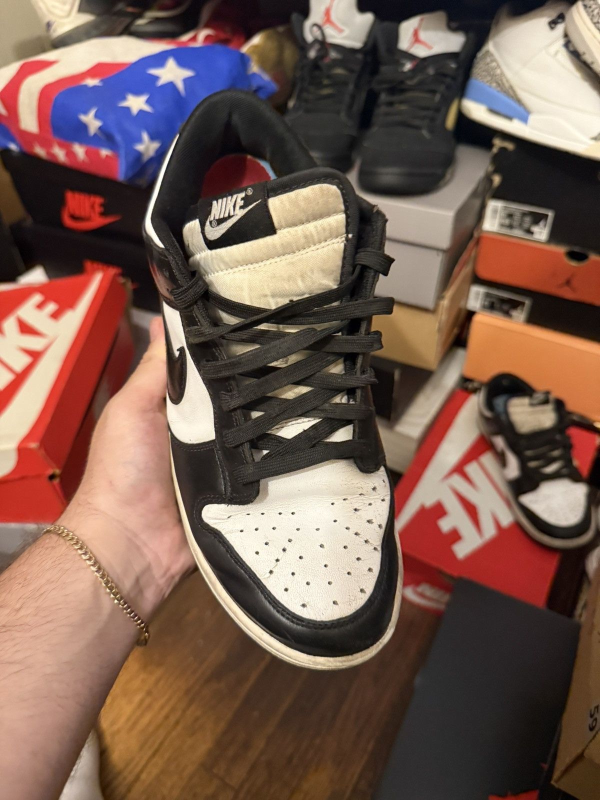 Nike Panda dunk low size 9 cooked Size US 9 / EU 42 - 2 Thumbnail