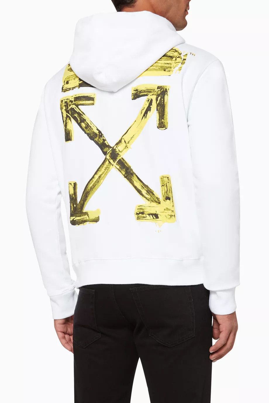 Off-White White Acrylic Arrows Logo Hoodie Size XXL / US 16-18 / IT 52-54 - 3 Thumbnail