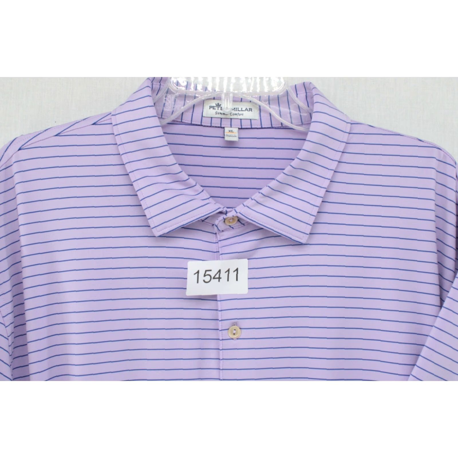 Peter Millar Peter Millar Polo Shirt Mens XL Summer Comfort Purple Striped Performance Preppy Size US XL / EU 56 / 4 - 8 Thumbnail