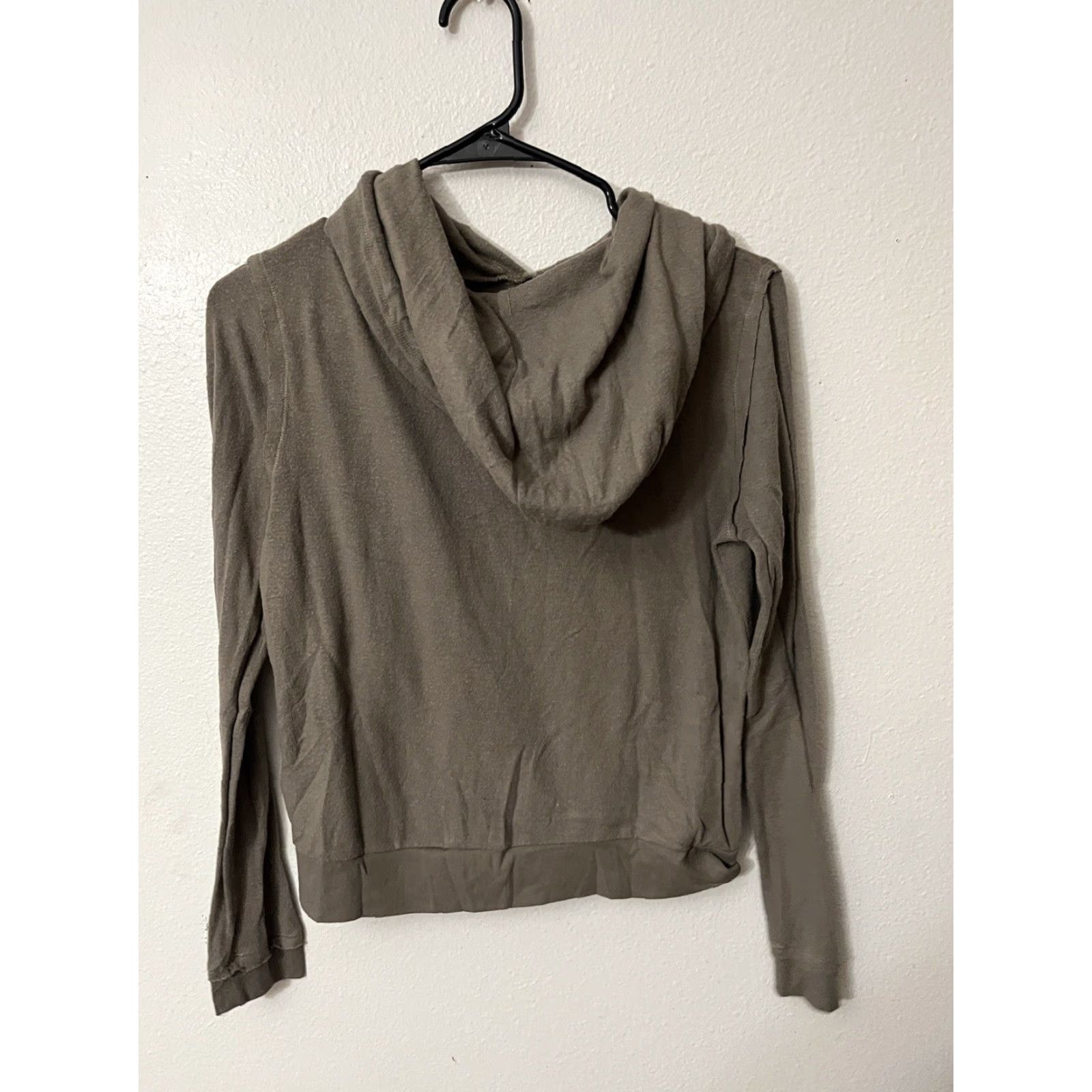 Vintage Philosophy Hoodie Pullover Womens Long Sleeve Cropped Brown XS Size Ladies Athletic Fleece Size XS / US 0-2 / IT 36-38 - 3 Thumbnail