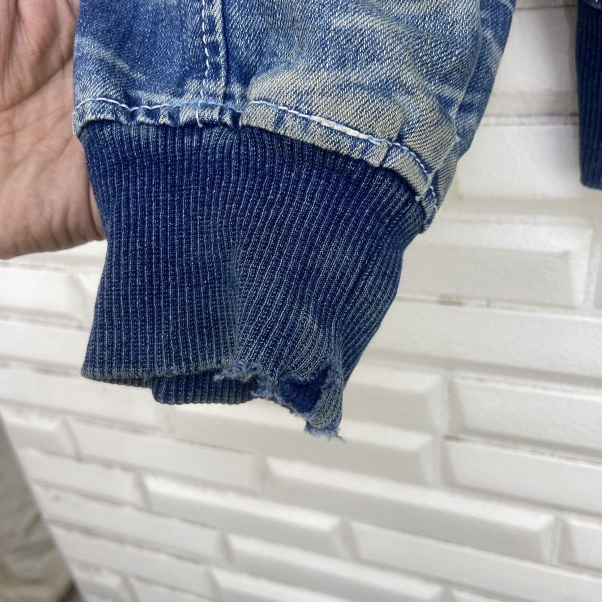 Japanese Brand Blue Story Street Fashion Native Soft Denim Bomber Style Size US S / EU 44-46 / 1 - 14 Thumbnail