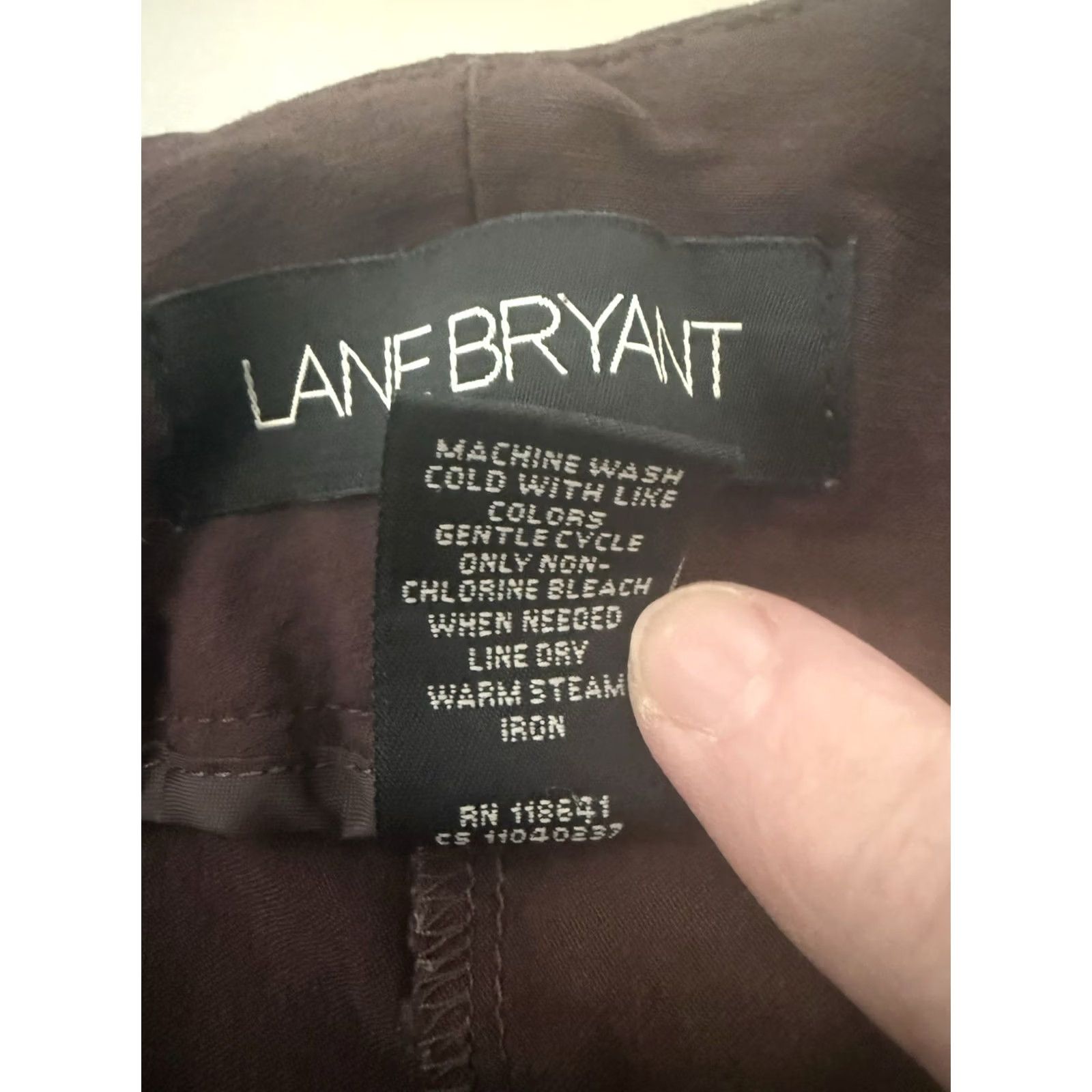 Vintage Lane Bryant Women Brown Regular Fit Dressy Wide Leg Capri Pants Size 26 Average Size 26" / US 2 / IT 38 - 4 Thumbnail
