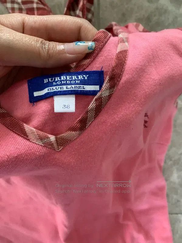 MR & MRS ITALY Burberry Pink Sleeveless Cotton Long T-Shirt. Size M / US 6-8 / IT 42-44 - 3 Thumbnail