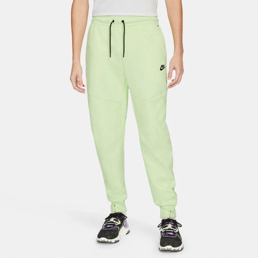 Nike Nike Tech Fleece Jogger Pants Cuffed Neon Lime Green Size US 33 - 1 Thumbnail