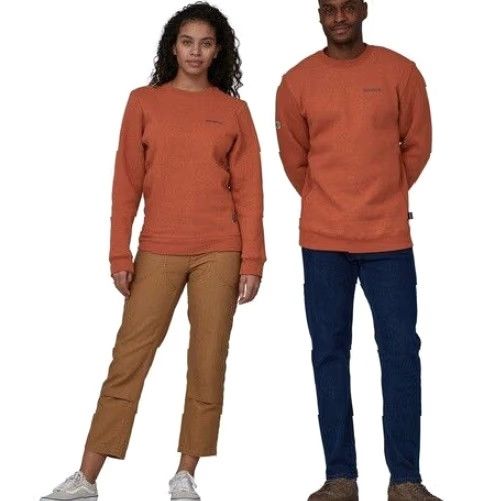 Patagonia Patagonia Fitz Roy Bear Uprisal Crew Sweatshirt M Women's, Small Men's | Quartz Coral | Cotton Blend | Pullover Crew Neck | Unisex Adults | Activewear Size M / US 6-8 / IT 42-44 - 2 Thumbnail