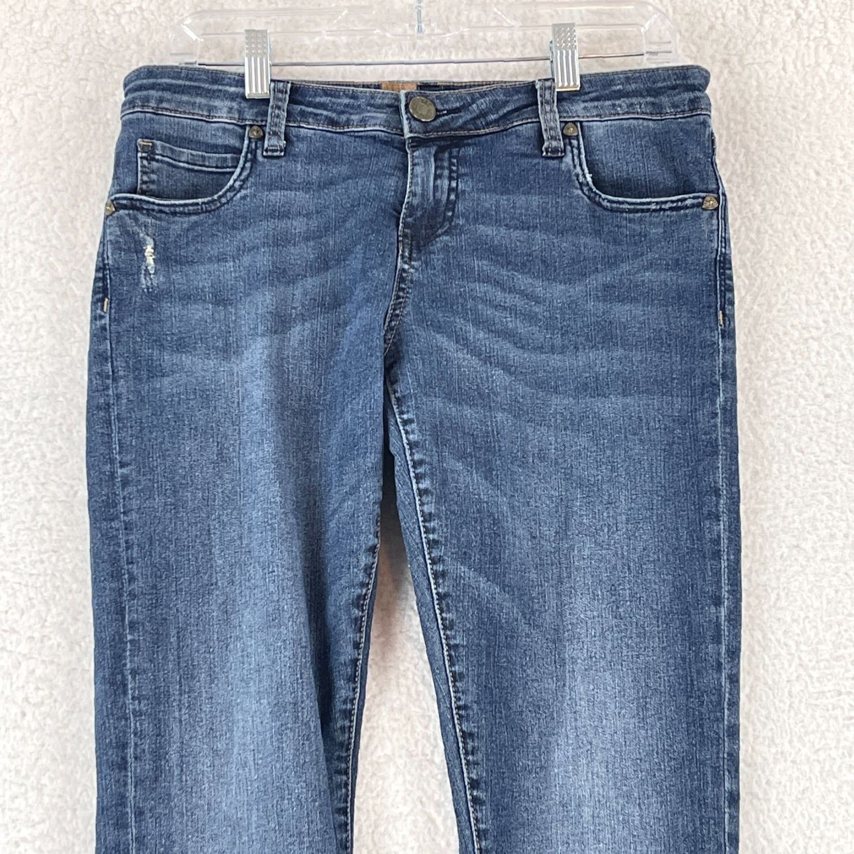 Vintage KUT from the Kloth Katy Boyfriend Jeans Womens Size 6 Blue Denim Mid-Rise Casual Jeans Size 28" / US 6 / IT 42 - 2 Thumbnail