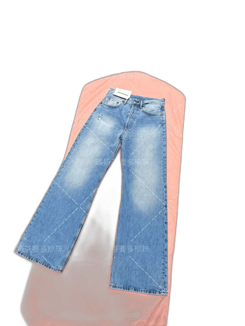 Acne Studios light blue vintage wide-leg jeans Size US 27 - 1 Thumbnail