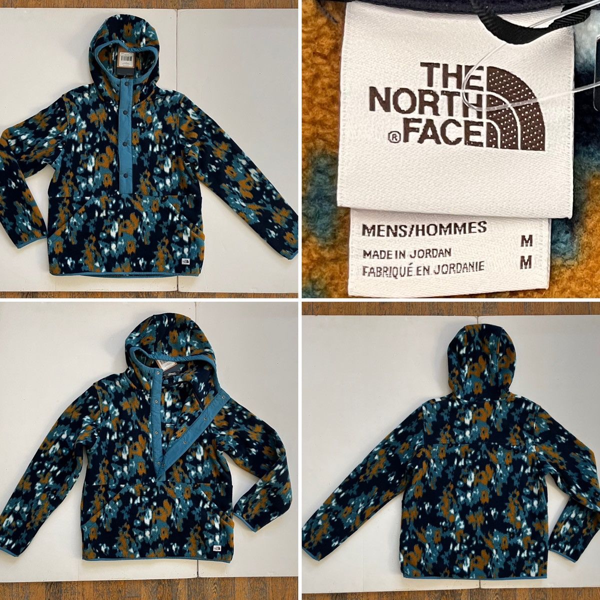 The North Face North Face 1/4 Snap Carbondale Fleece Hood, Camo Print, NWT Size US M / EU 48-50 / 2 - 1 Thumbnail