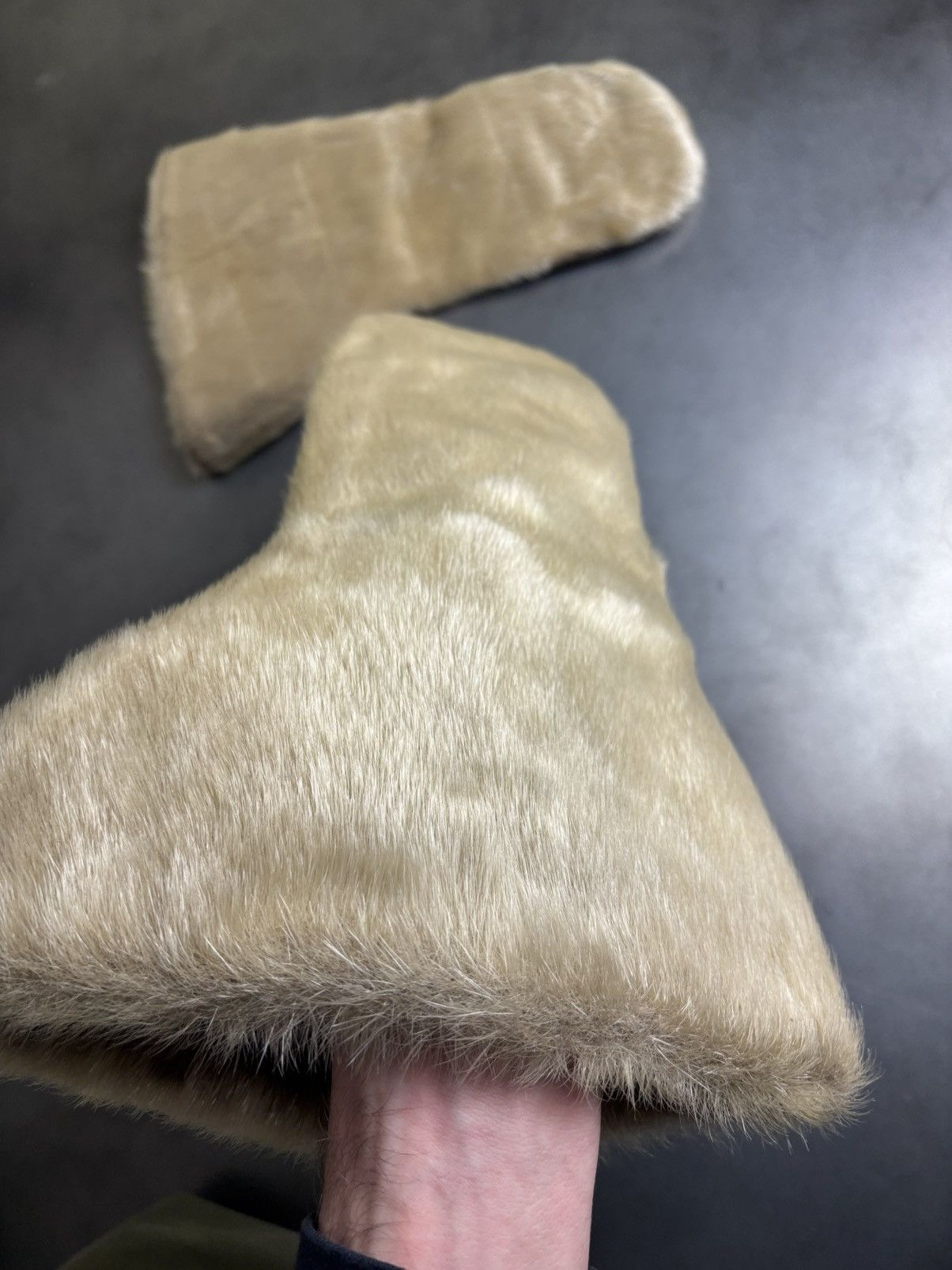 Leather × Vintage Vintage Sealskin Gauntlets Antique Seal Fur Mittens Gloves Size ONE SIZE - 15 Thumbnail