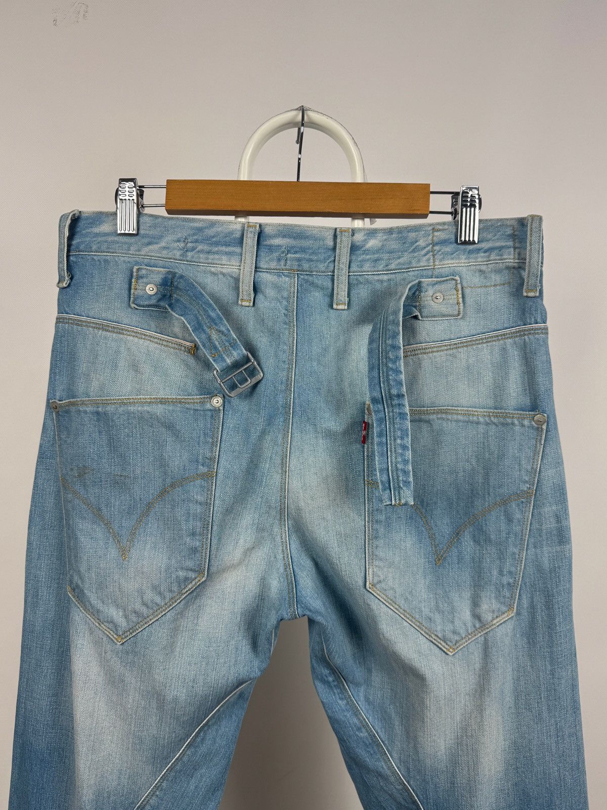 Levi's Vintage Levis Engineered Twisted Seams Buckle Back Tag Denim Size US 32 / EU 48 - 8 Thumbnail