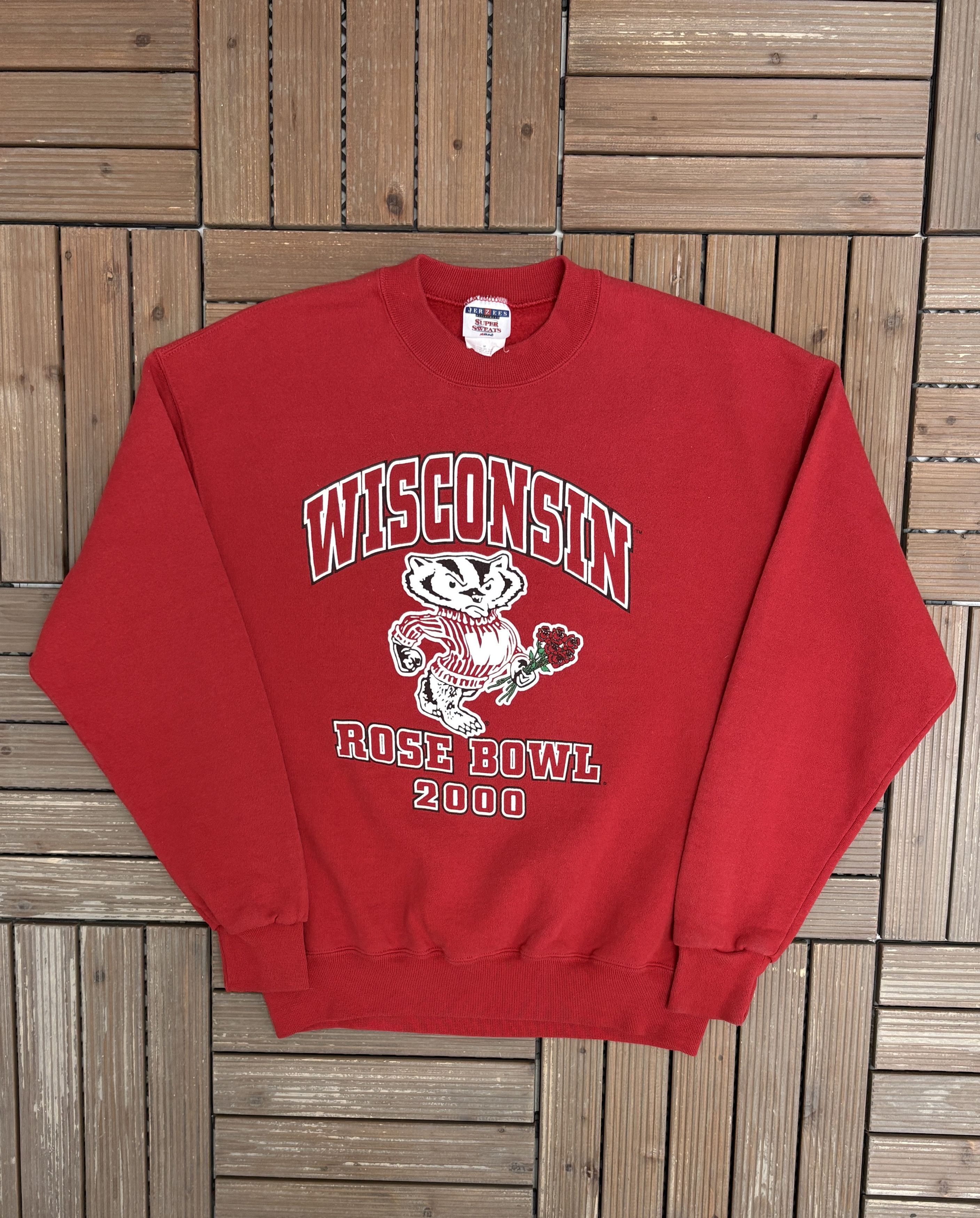 Vintage Wisconsin Badgers Rose Bowl 2000 Vintage Crewneck Sweater Size US M / EU 48-50 / 2 - 1 Thumbnail