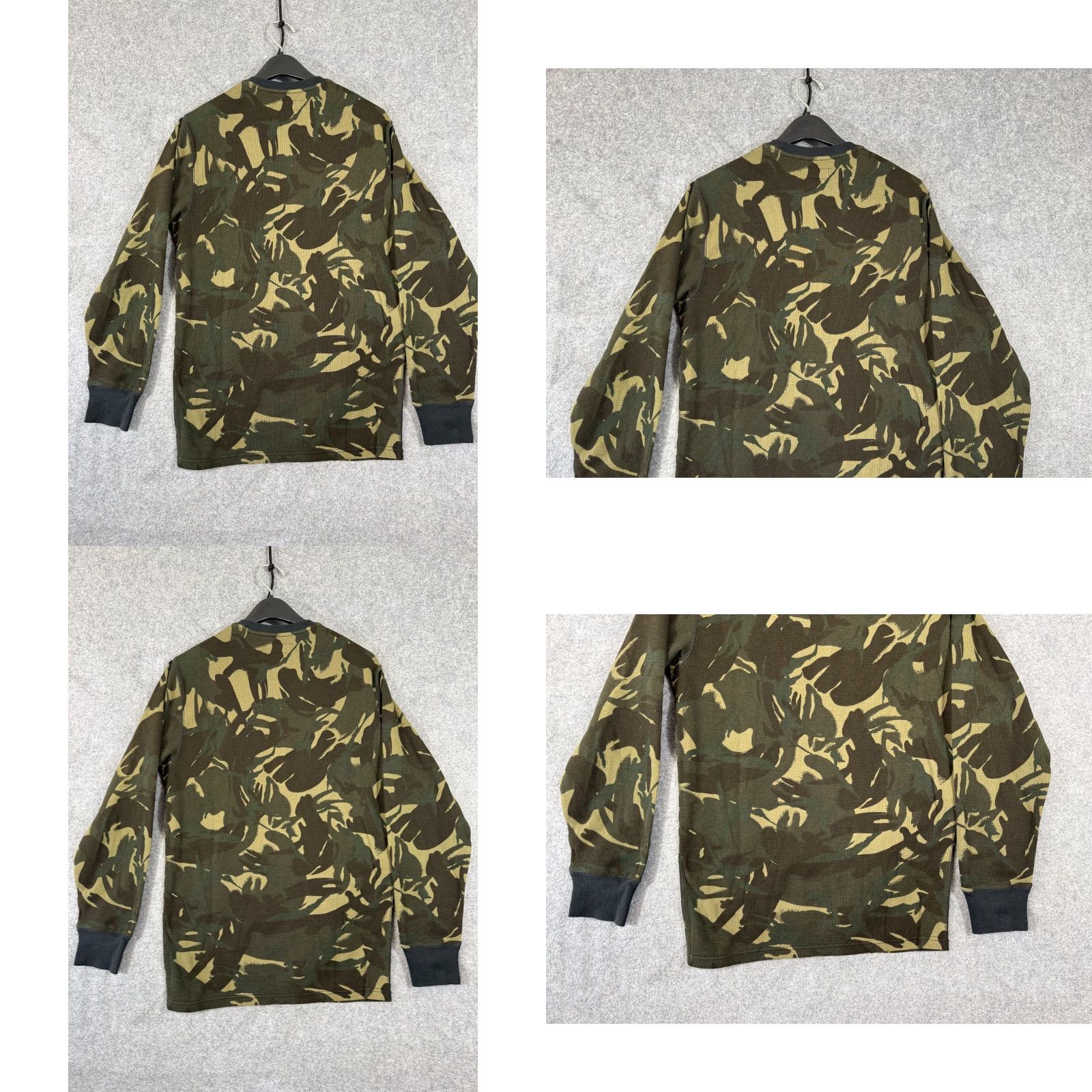 Polo Ralph Lauren Polo Ralph Lauren Thermal Shirt Mens S Green Camouflage Waffle Knit Long Sleeve Crew Neck Size US S / EU 44-46 / 1 - 8 Thumbnail
