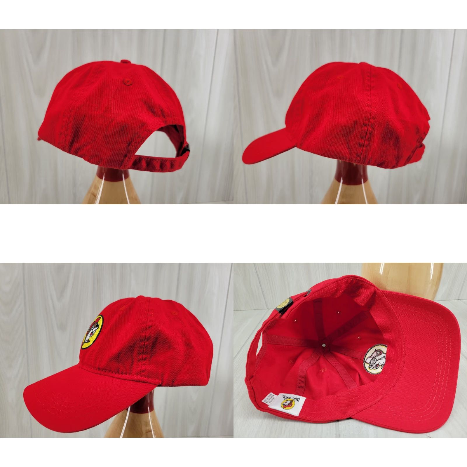 Vintage Buc-ee’s Original Baseball Cap Red Adjustable 100% Cotton Men Adjustable Cap Casual Travel Size ONE SIZE - 8 Thumbnail
