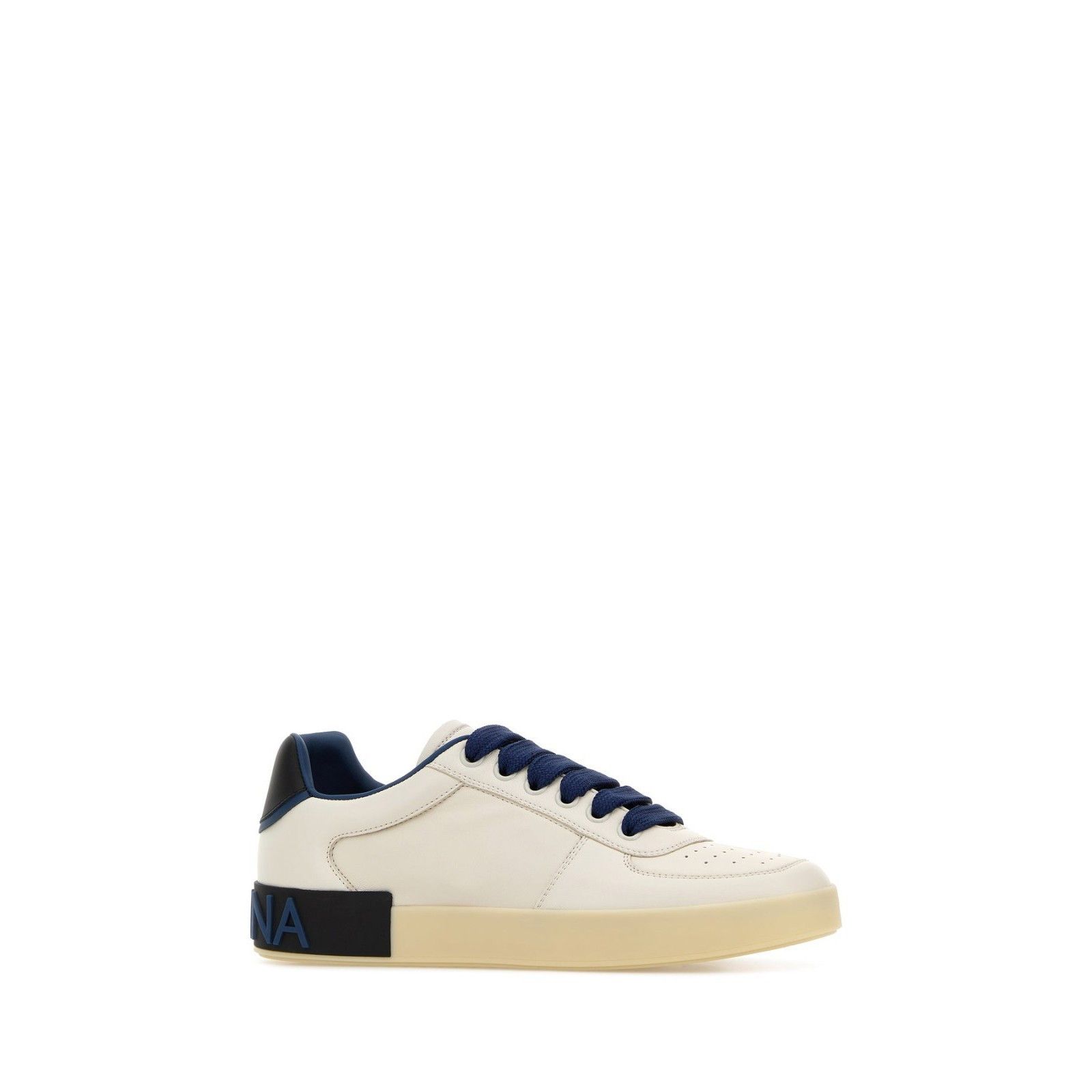 DOLCE & GABBANA Portofino White/Blue Sneakers New & Authenti