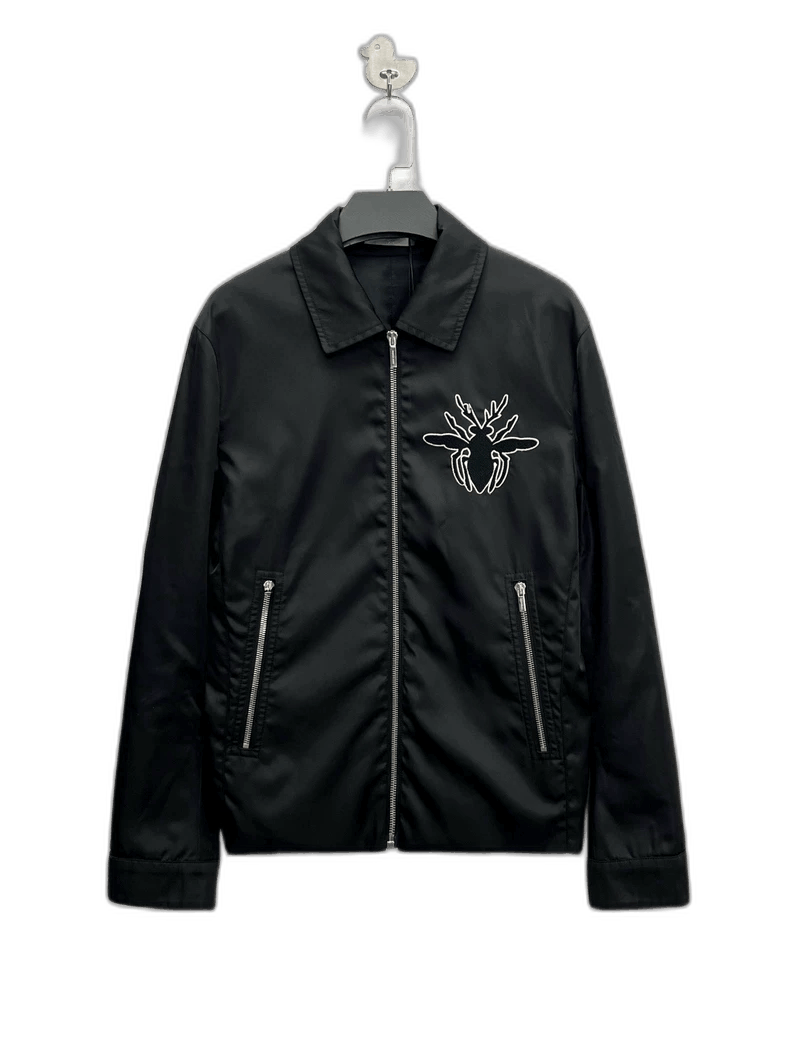 Dior Dior Black Embroidered Logo Zip Jacket-2506 Size US M / EU 48-50 / 2 - 1 Thumbnail