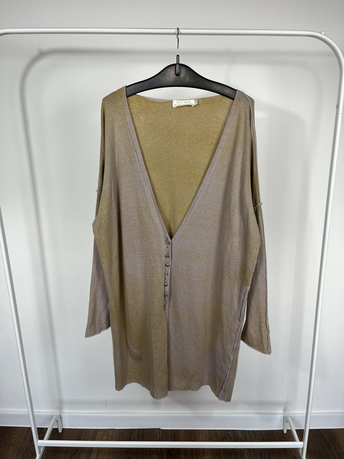 Elisa Cavaletti Elisa Cavaletti Wool Blend Long Knit Cardigan Button Size L Size L / US 10 / IT 46 - 1 Thumbnail