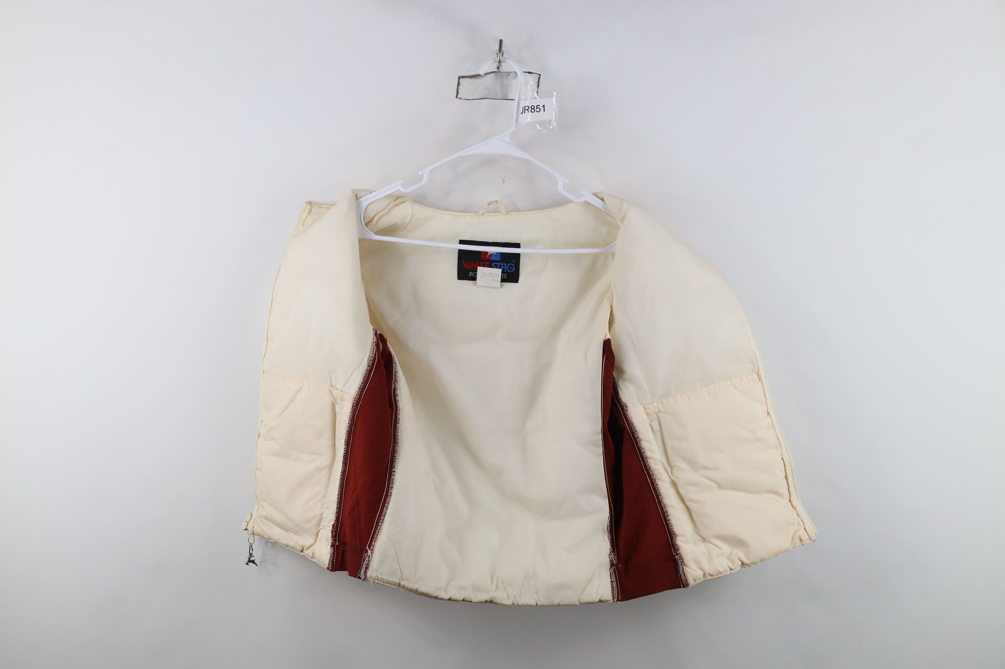 Vintage Vintage 70s Streetwear Full Zip Puffer Vest Jacket Cream Size M / US 6-8 / IT 42-44 - 9 Thumbnail