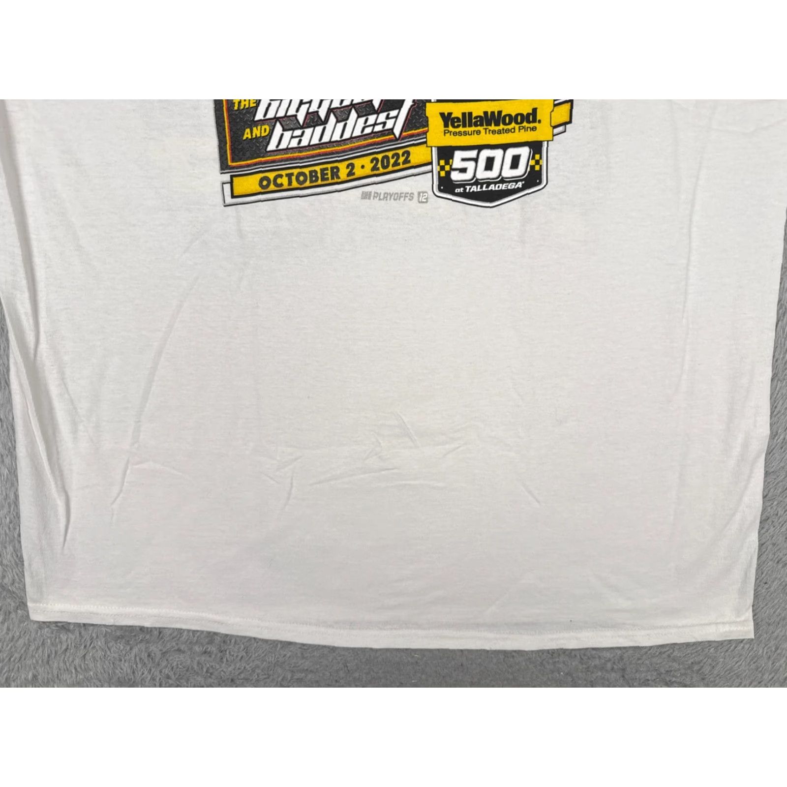 NASCAR Legends Global Merchandise Talladega Shirt Adult XL White NASCAR Yellawood 500 2022 Pole Positions Cars Racing Logo” Size US XL / EU 56 / 4 - 5 Thumbnail