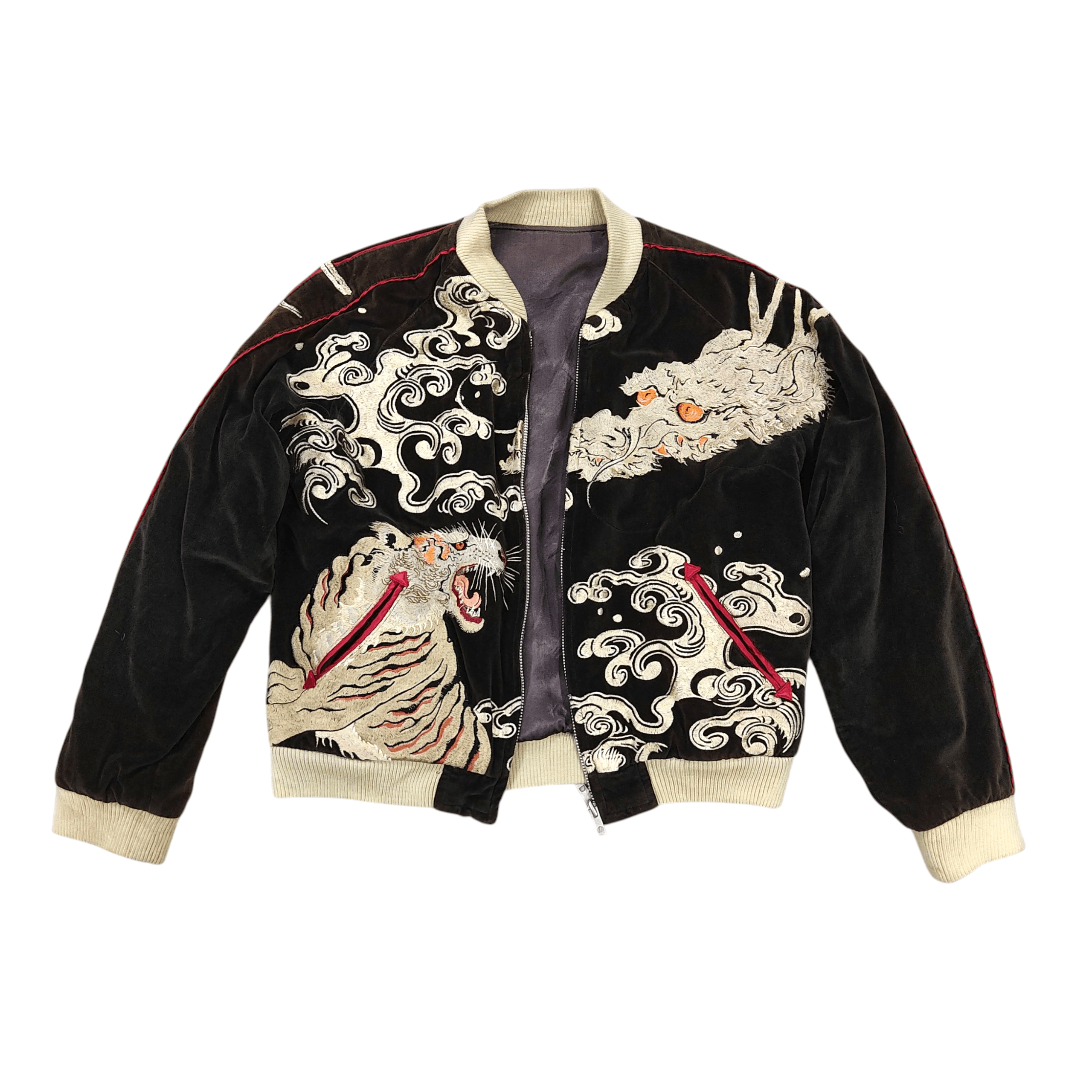 Japanese Brand Japanese Classic Script Reversible Sukajan Jacket Size US S / EU 44-46 / 1 - 4 Thumbnail