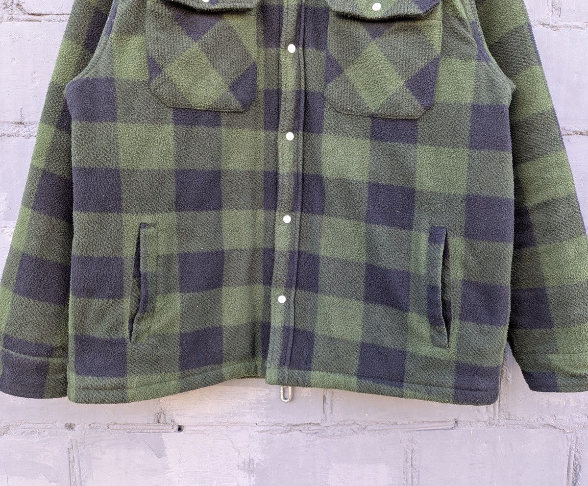 Dickies Dickies Flannel Plaid Green Fleece Jacket Overshirt Vintage Size US XL / EU 56 / 4 - 4 Thumbnail