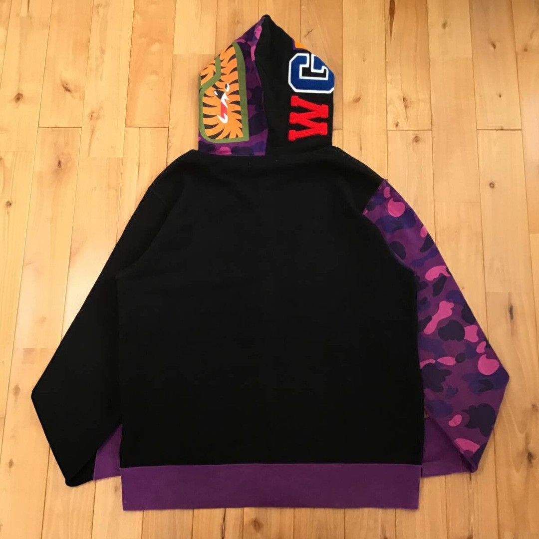 Bape BAPE × purple camo shark full zip hoodie a bathing ape Size US L / EU 52-54 / 3 - 2 Thumbnail