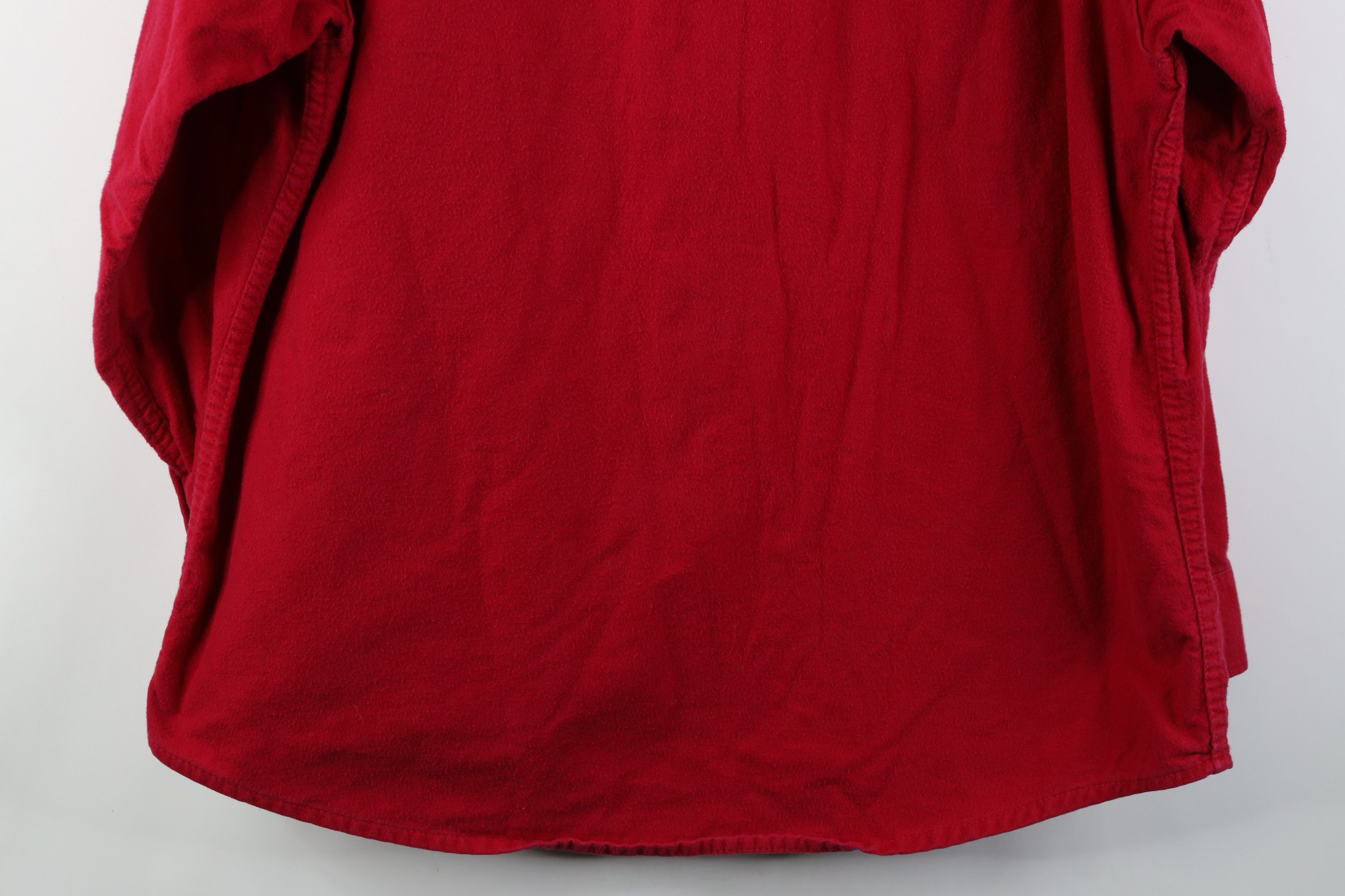 Vintage Vintage 90s Streetwear Cloth Collared Button Shirt Red USA Size US XL / EU 56 / 4 - 12 Thumbnail