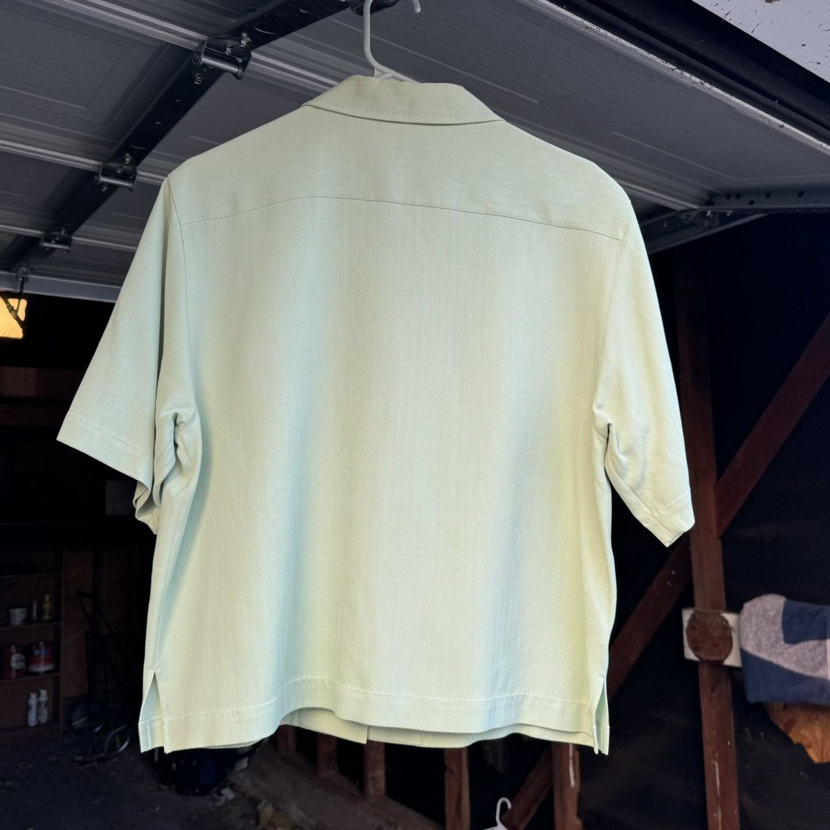 Vintage Vintage Silk Cropped Camp Collar Shirt Bowling Boxy Size US M / EU 48-50 / 2 - 10 Thumbnail
