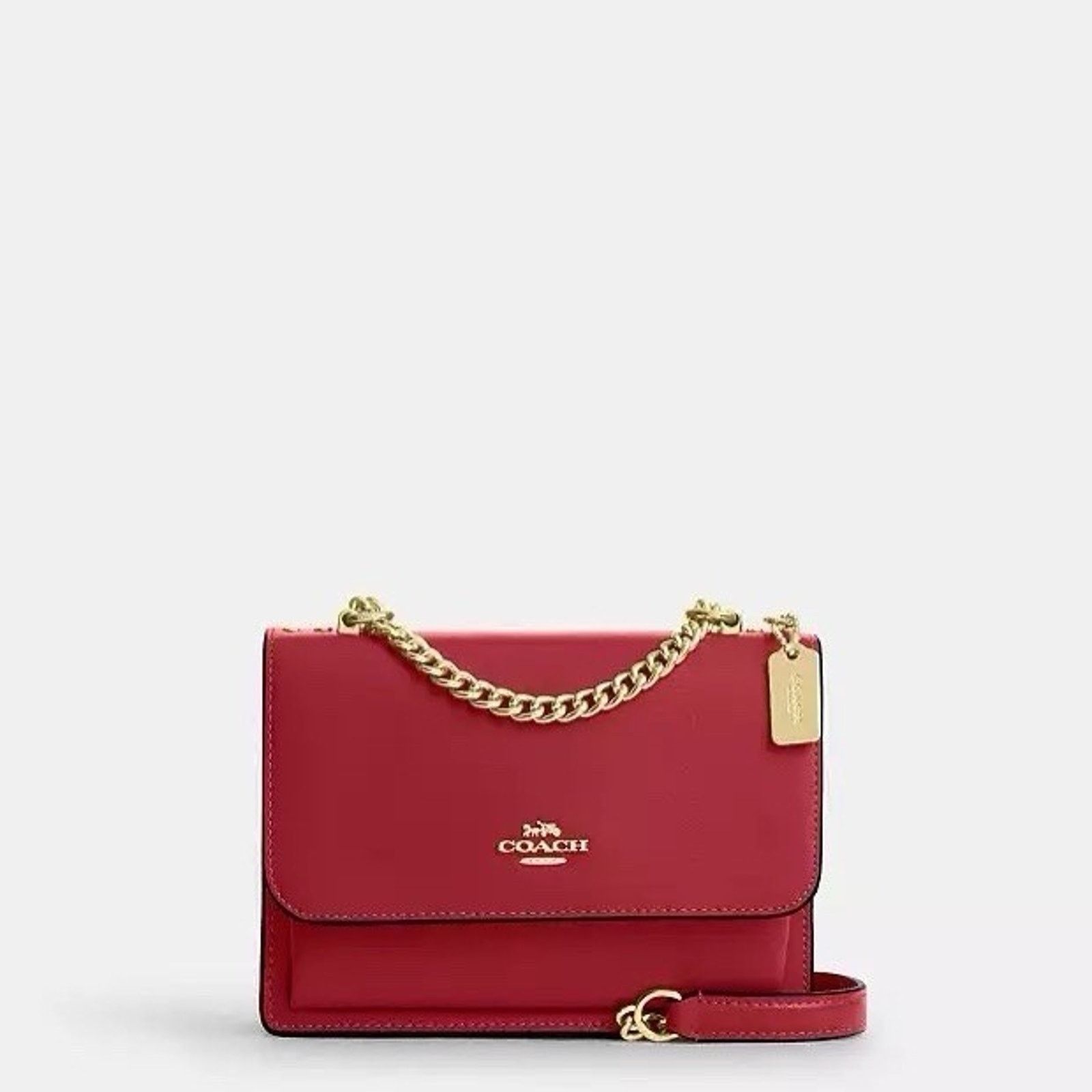 Coach NWT Coach Mini Klare Crossbody Bag CBI23 Leather True Red Size ONE SIZE - 7 Thumbnail