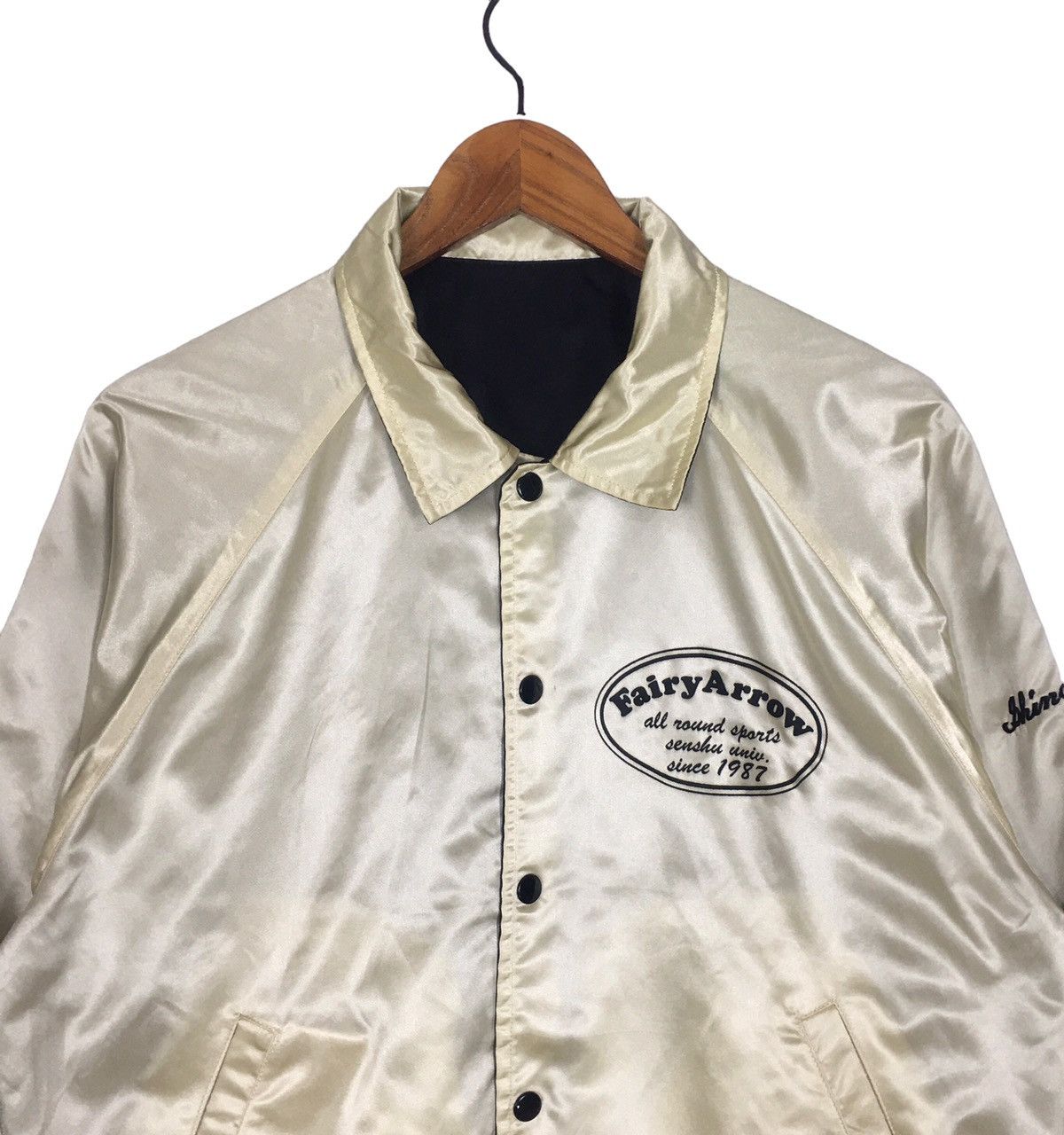 Japanese Brand Senshu University Fairy Arrow Reversible SnapButton Jacket Size US M / EU 48-50 / 2 - 6 Thumbnail